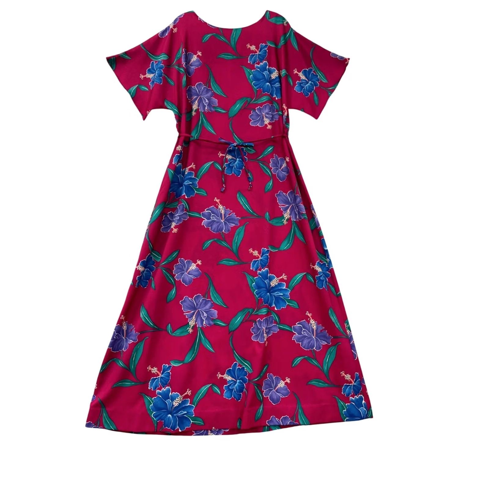 Hilo Hattie VINTAGE Hilo Hattie Hawaiian Floral Maxi Dress M Pink Unisex Adults Short Sleeve Tie Waist Maxi Dress Women’s/Men’s? Size M / US 6-8 / IT 42-44 - 2 Thumbnail