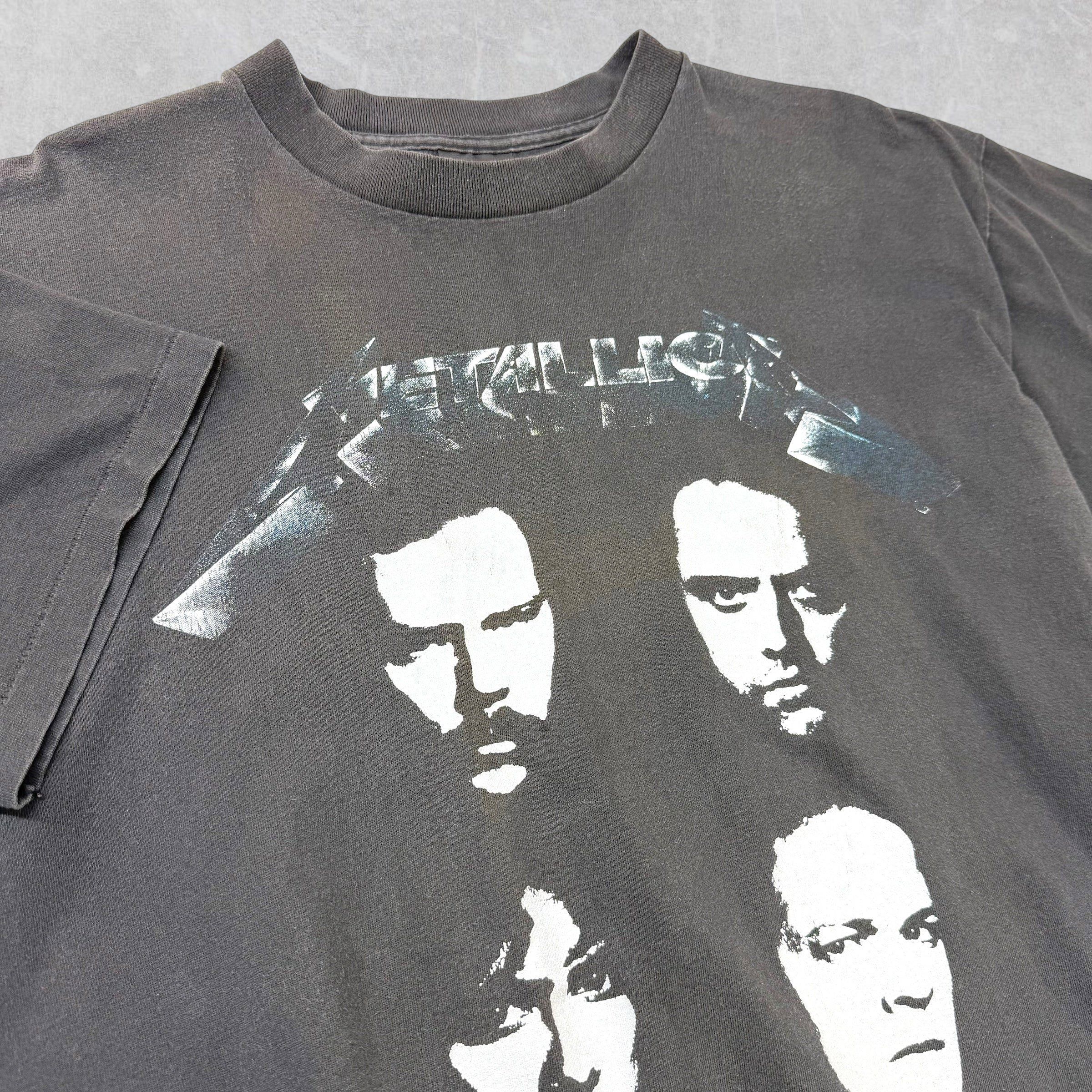 Vintage Vintage 1991 Metallica 4 Faces Black Album Tour Tee L Size US L / EU 52-54 / 3 - 3 Thumbnail