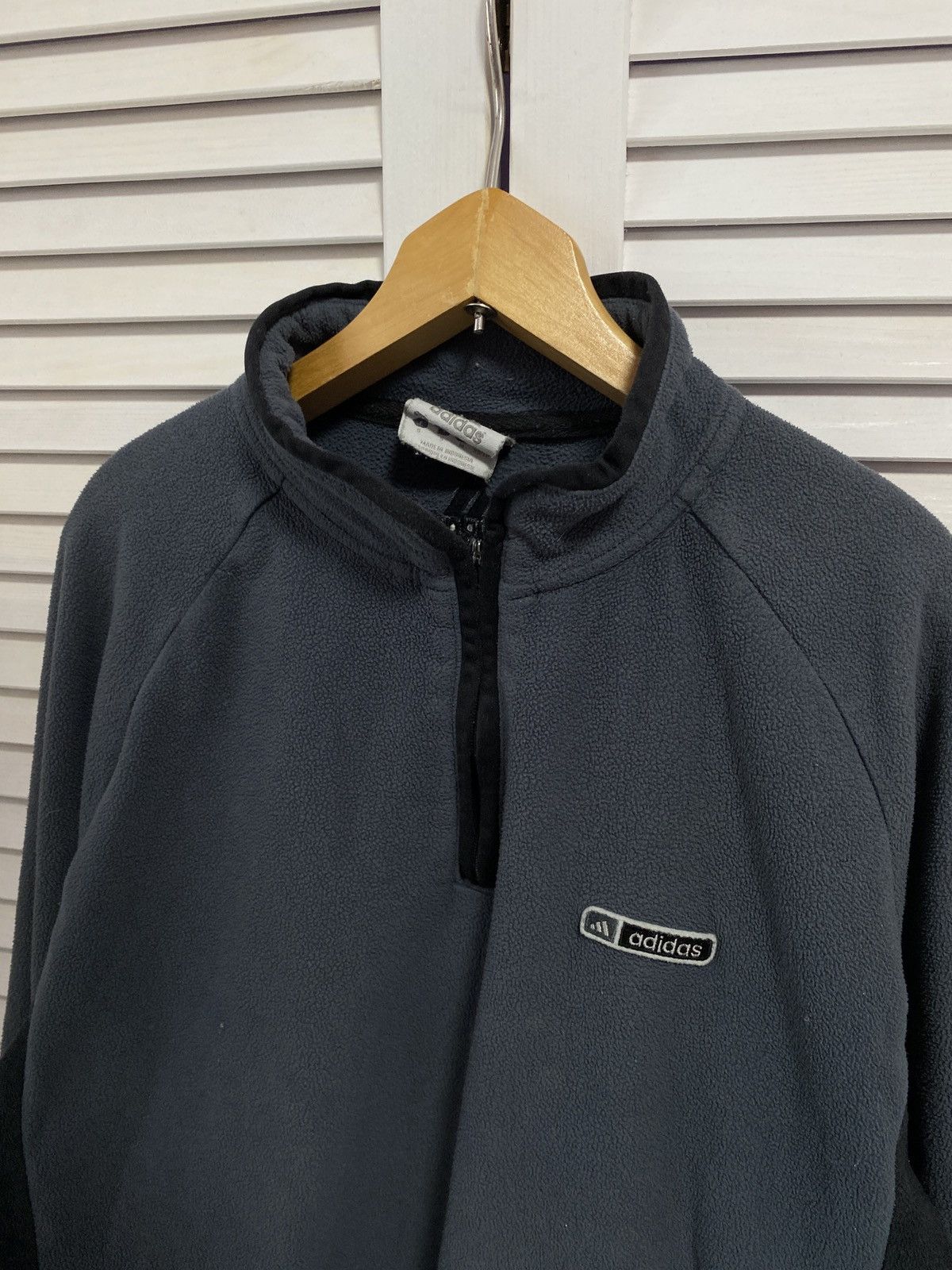 Adidas × Vintage 📽️ Vintage 80s Adidas 1/4 zip sweatshirt oversize Streetwear Size US S / EU 44-46 / 1 - 5 Thumbnail