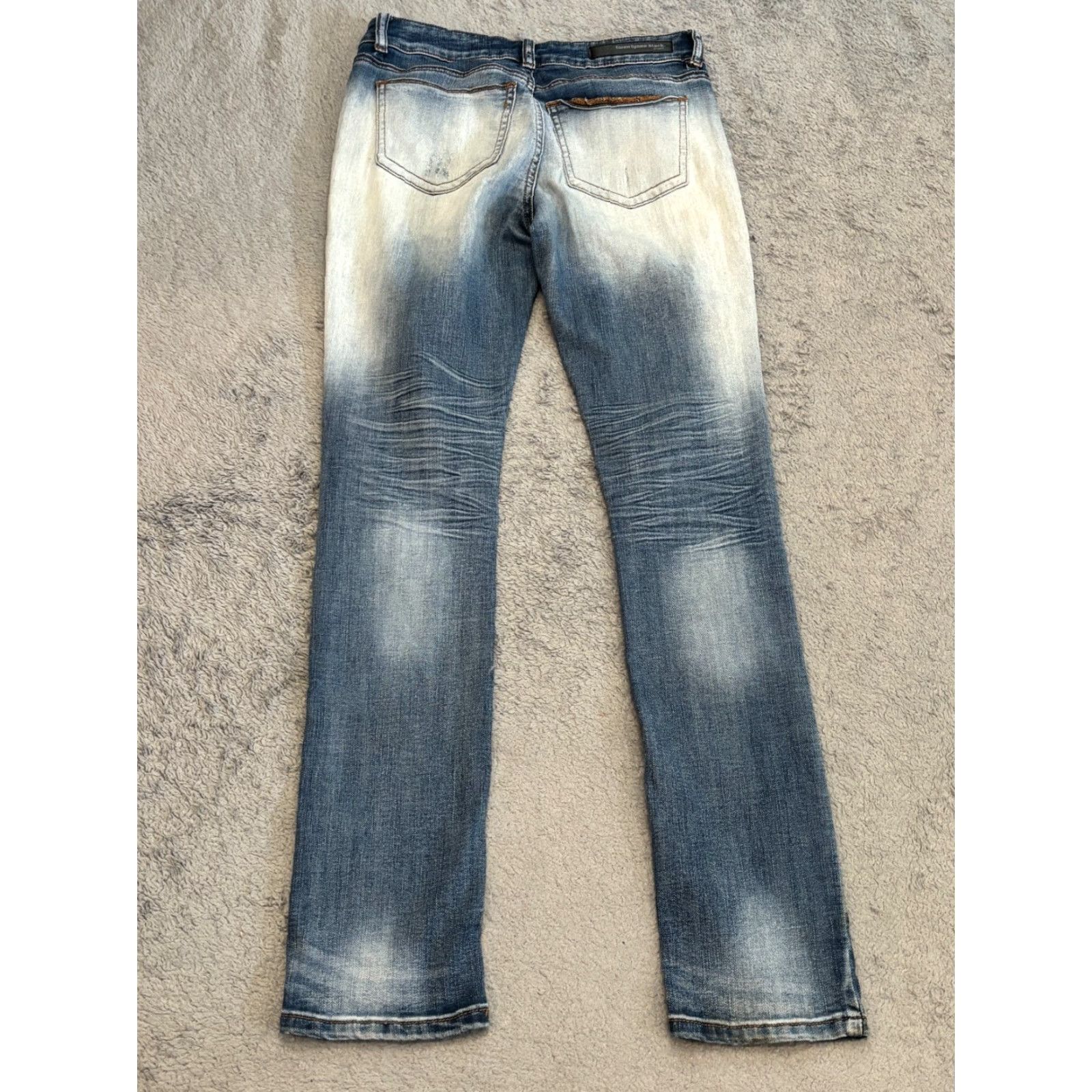 Denime Twentyone Black Jeans Women's Mid Rise Skinny Blue 3/4R Denim Flex Medium Wash Size 27" / US 4 / IT 40 - 7 Thumbnail