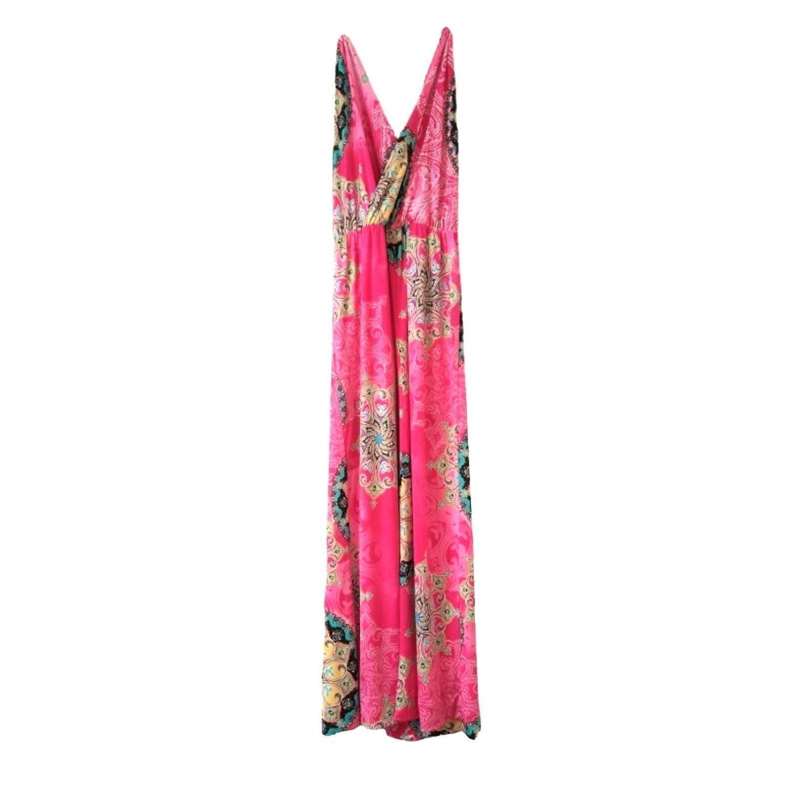 The Unbranded Brand Winwin apparel pink mandala maxi dress sleeveless A line L Size L / US 10 / IT 46 - 2 Thumbnail