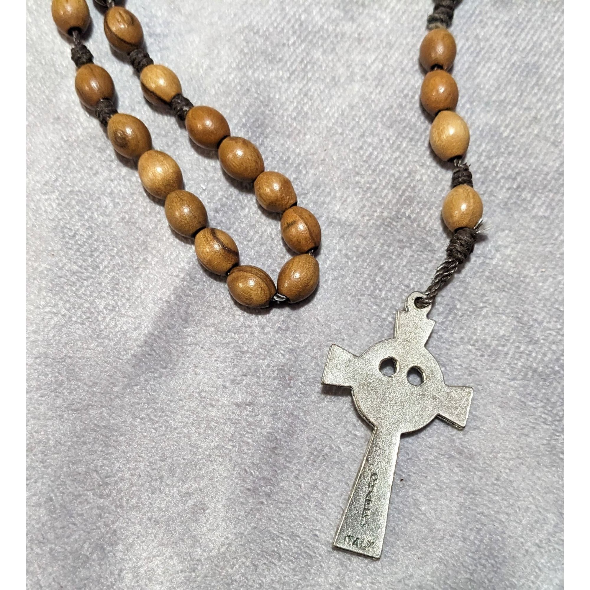 Other Vintage Brown Wood Beaded Rosary Necklace Size ONE SIZE - 9 Thumbnail