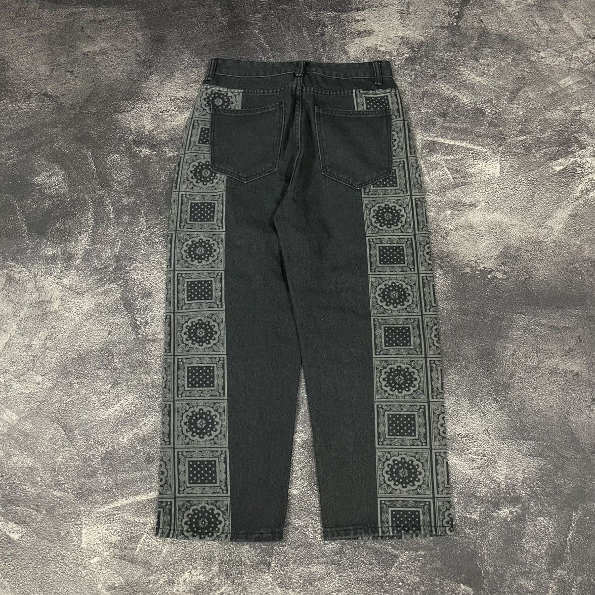 If Six Was Nine × Japanese Brand × Le Grande Bleu (L.G.B.) Y2k black washed print jeans Size US 30 / EU 46 - 2 Thumbnail