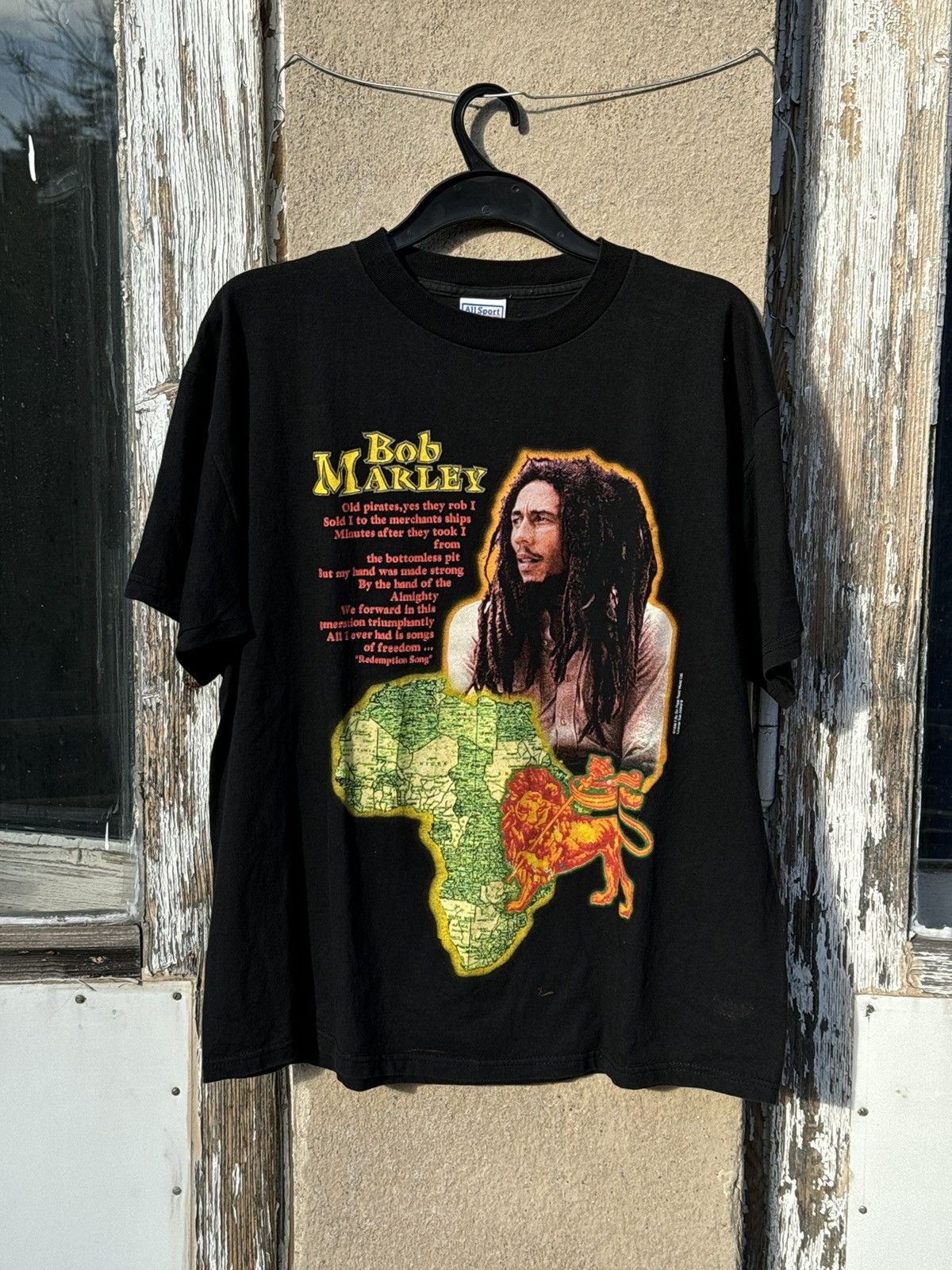 Vintage Y2K Bob Marley Redemption Song Band Tee allsport