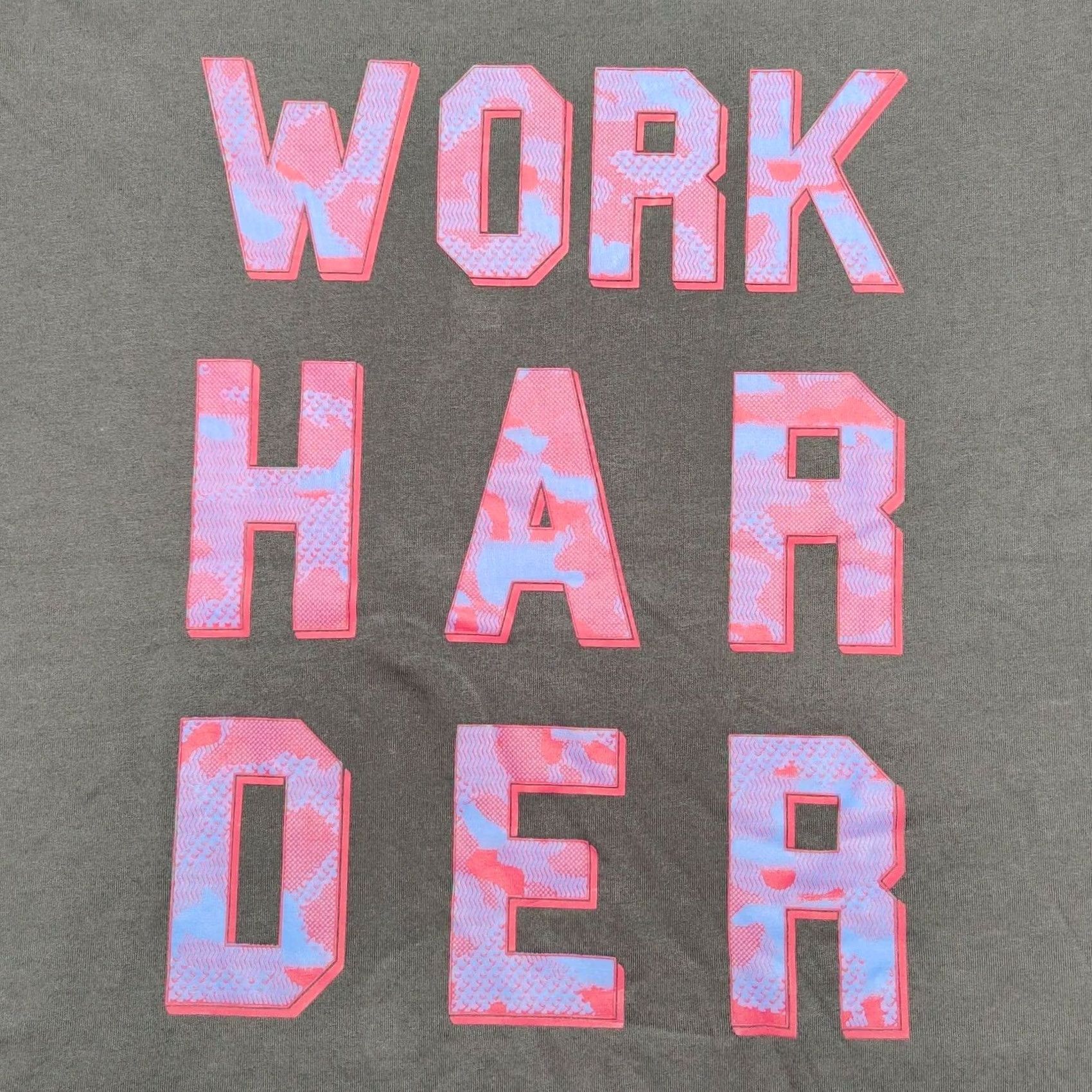 Vintage Foundry Men Big 2XL WORK HARDER Black Graphic T-Shirt NEW Size US XXL / EU 58 / 5 - 2 Thumbnail