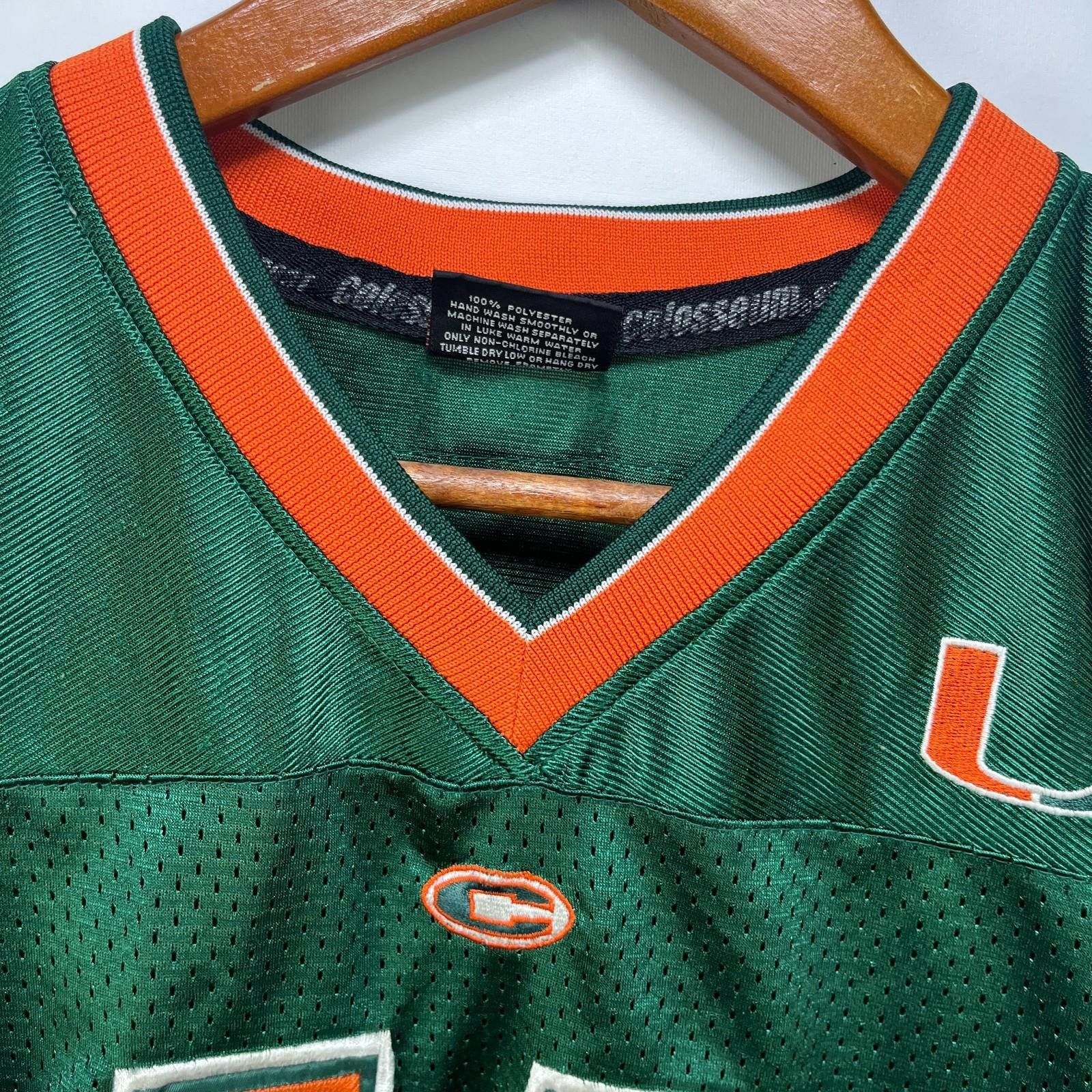 Other Vintage Miami Hurricanes Football Jersey Youth Large XL Size ONE SIZE - 4 Thumbnail