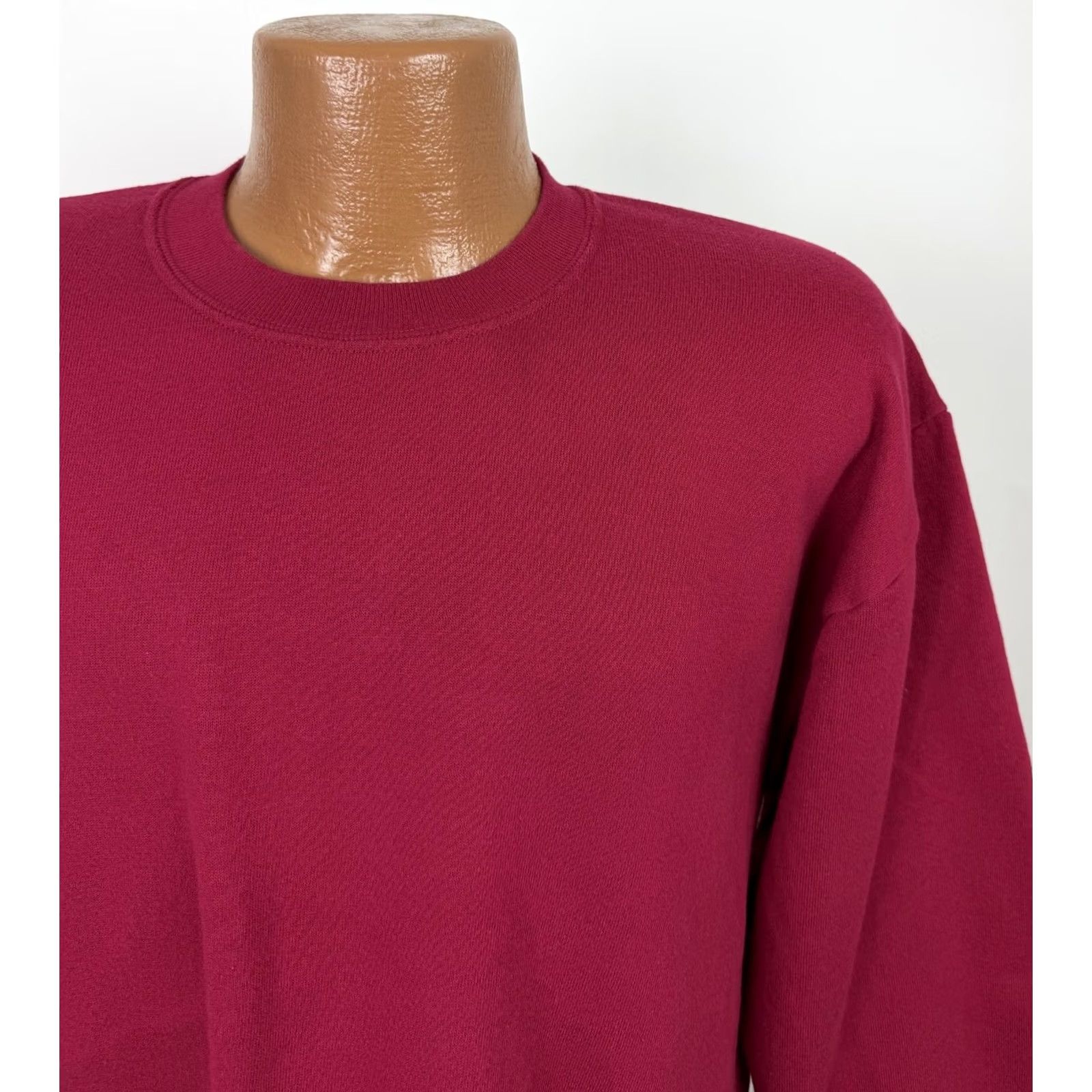 Jerzees VINTAGE Jerzees Sweatshirt Mens Large 90s Berry Red Crewneck USA Made Size US L / EU 52-54 / 3 - 3 Thumbnail