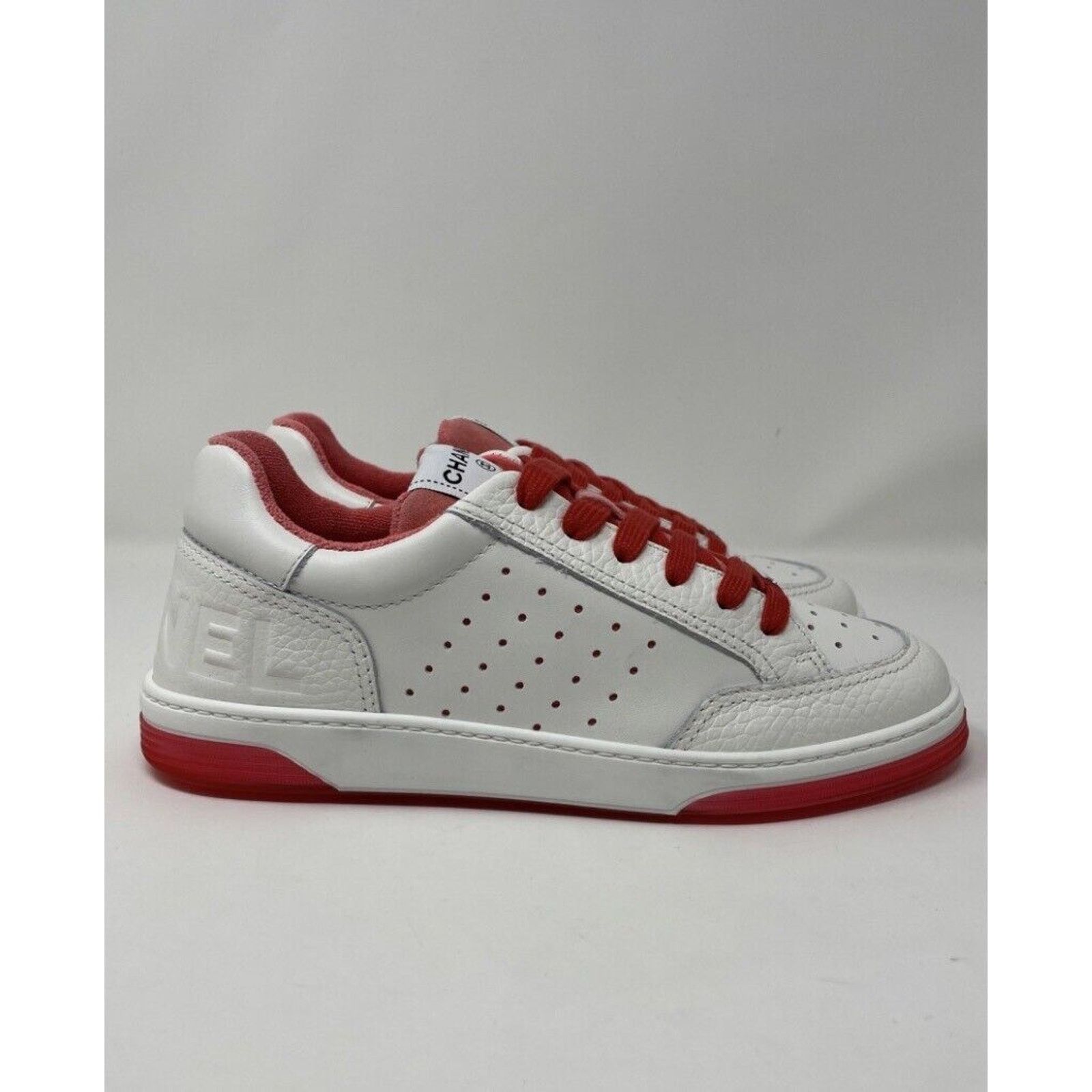 Chanel Chanel Sneakers 22P White & Red NIB 39 Size US 8 / IT 38 - 3 Thumbnail