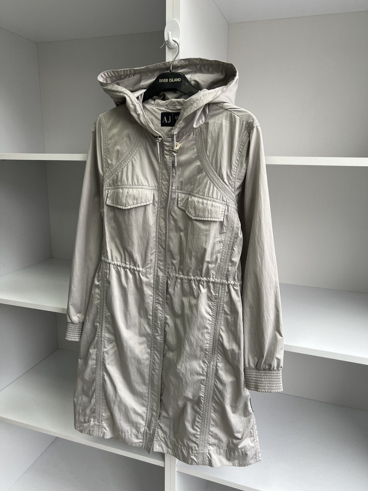Armani × Designer × Vintage Vintage Armani Jeans Women’s Luxury Coat Jacket Size M / US 6-8 / IT 42-44 - 5 Thumbnail
