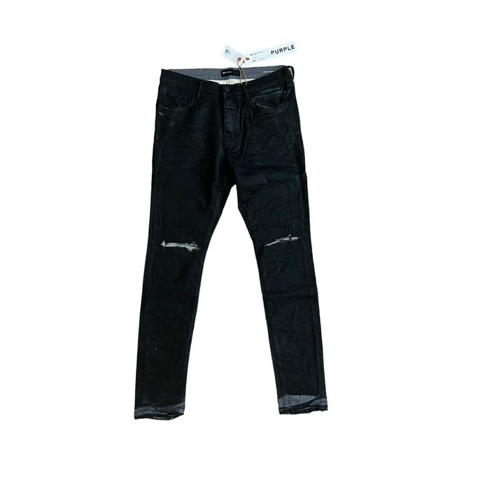 Purple Purple Brand Jeans Mens Slim Fit P001 Black $275 Size 31/32