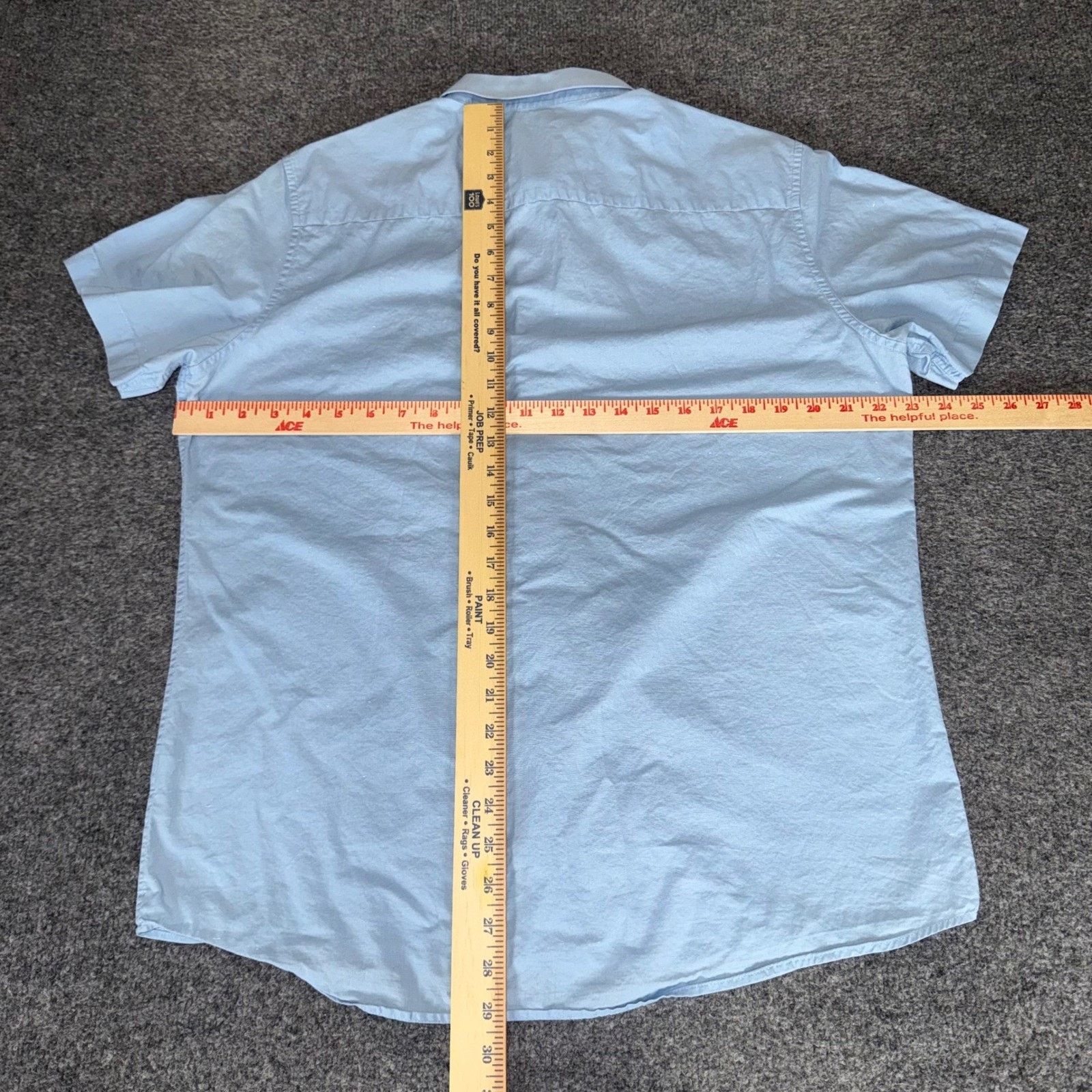 TravisMathew TravisMathew Mens Large Blue SS Button Up Shirt Golf Casual Size US L / EU 52-54 / 3 - 5 Thumbnail