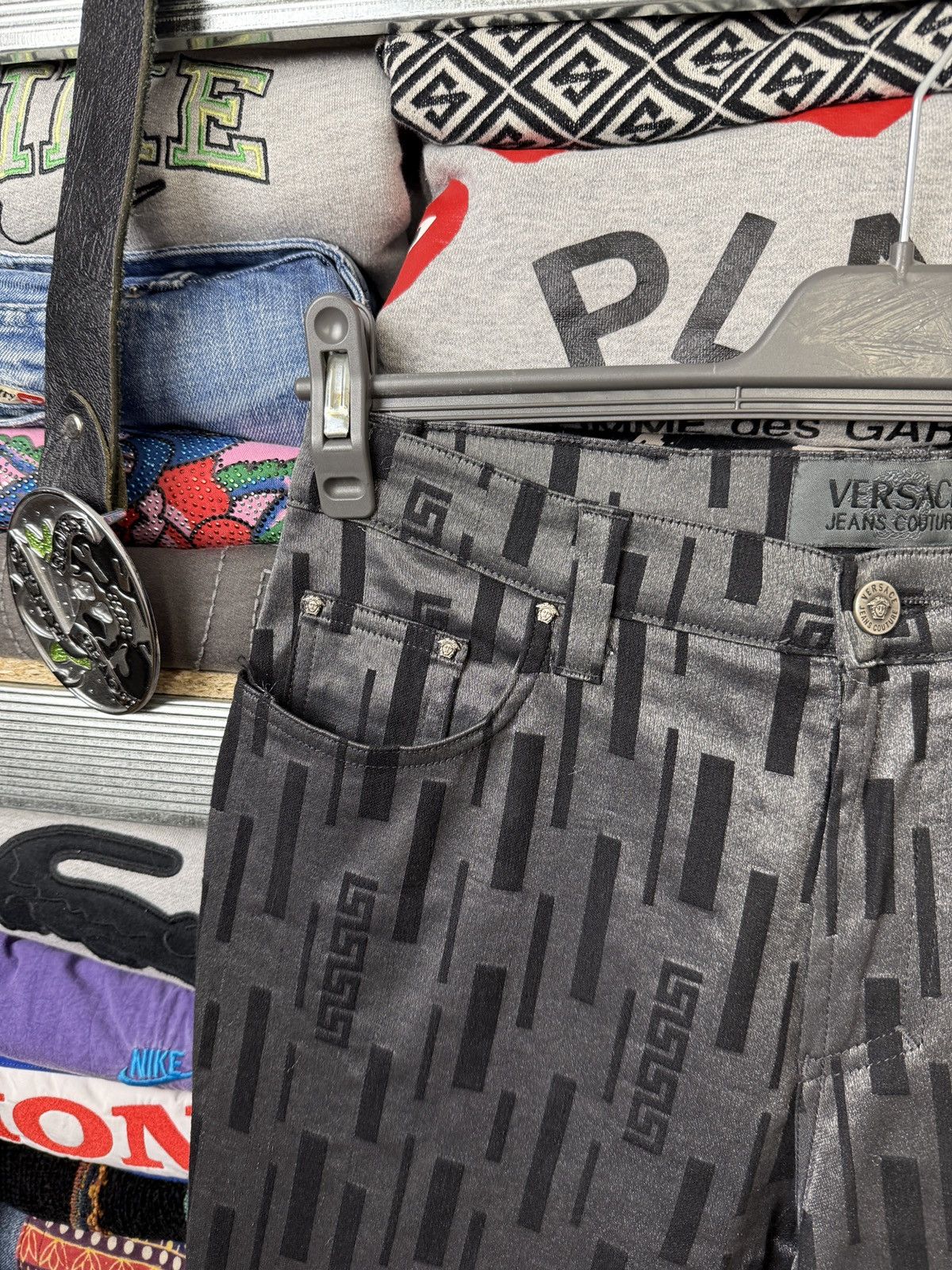 Versace 90’s Versace Jeans Couture Full Print Pants Luxury Size US 31 - 5 Thumbnail