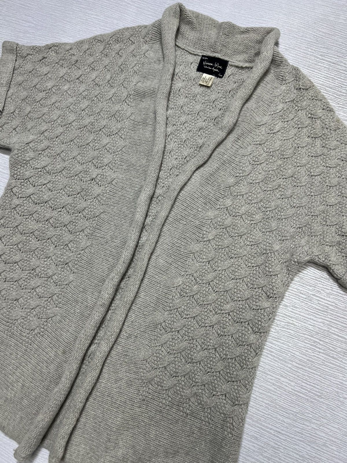 Number (N)ine Number (N)ine - FW 08’ Cable Knit Short Sleeve Cardigan Size US M / EU 48-50 / 2 - 4 Thumbnail