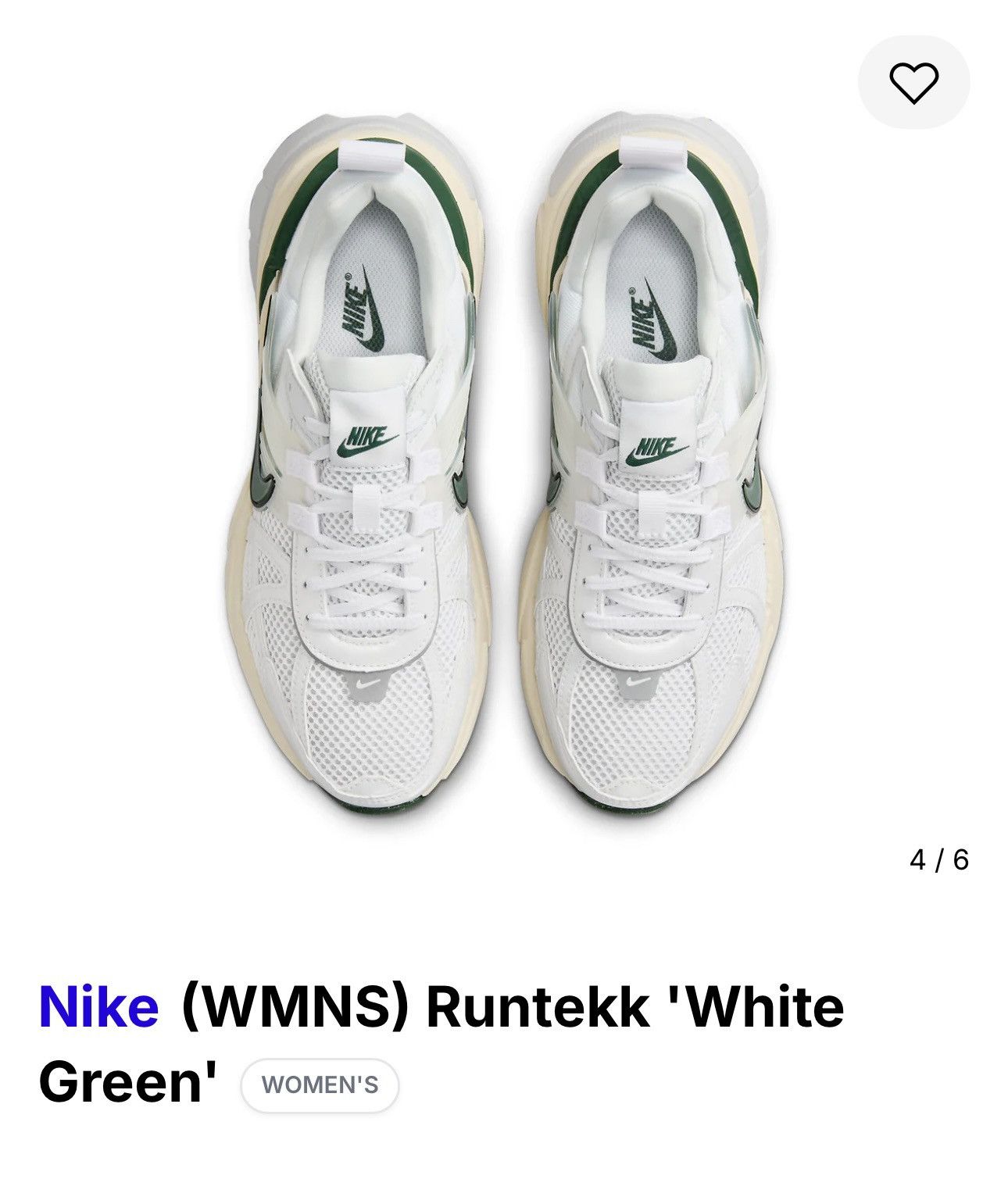 Nike Nike Runtekk “White and Green” Size US 6 / IT 36 - 3 Thumbnail