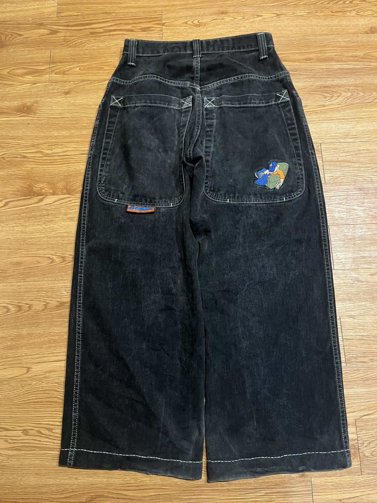JNCO vintage baggy black jnco slacker jeans Size US 30 / EU 46 - 1 Thumbnail