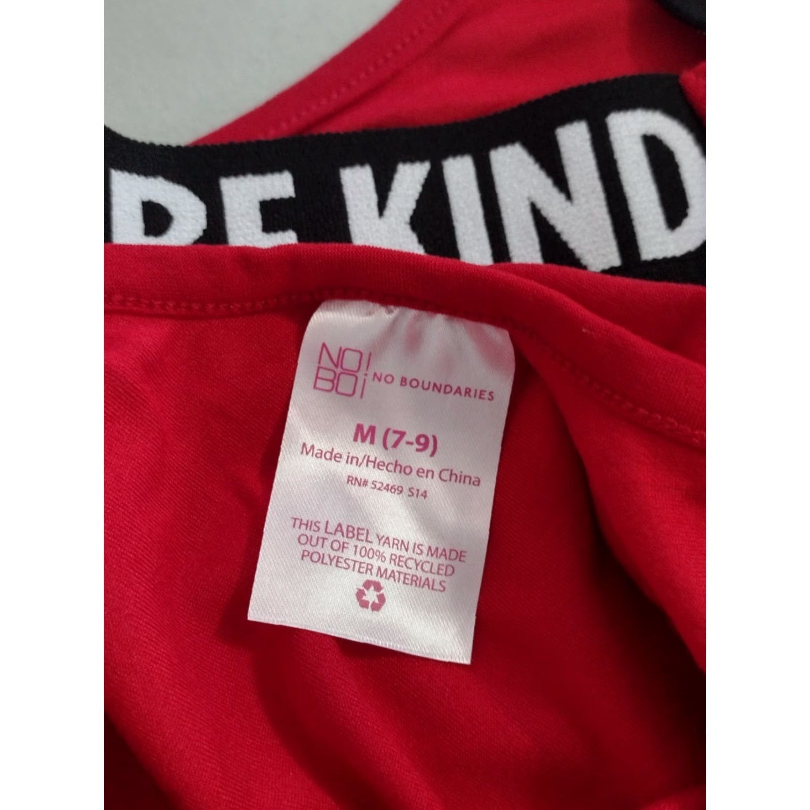 Vintage No Boundaries Juniors Be Kind Strappy Wide Crop Tank Top Red M 7-9 Tank Juniors Be Kind 90s? Size M / US 6-8 / IT 42-44 - 5 Thumbnail