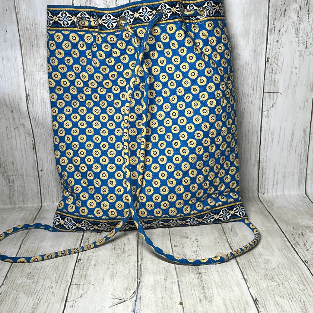Vera Bradley Vera Bradley Tote Shoulder Bag Handbag Purse Riviera Blue Multicolor Yellow Medium Womens Boys/Girls? Size ONE SIZE - 4 Thumbnail