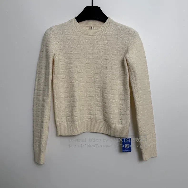 Hermes Hermes Classic White Knitted Sweater Size XXS / US 00 / IT 34 - 2 Thumbnail