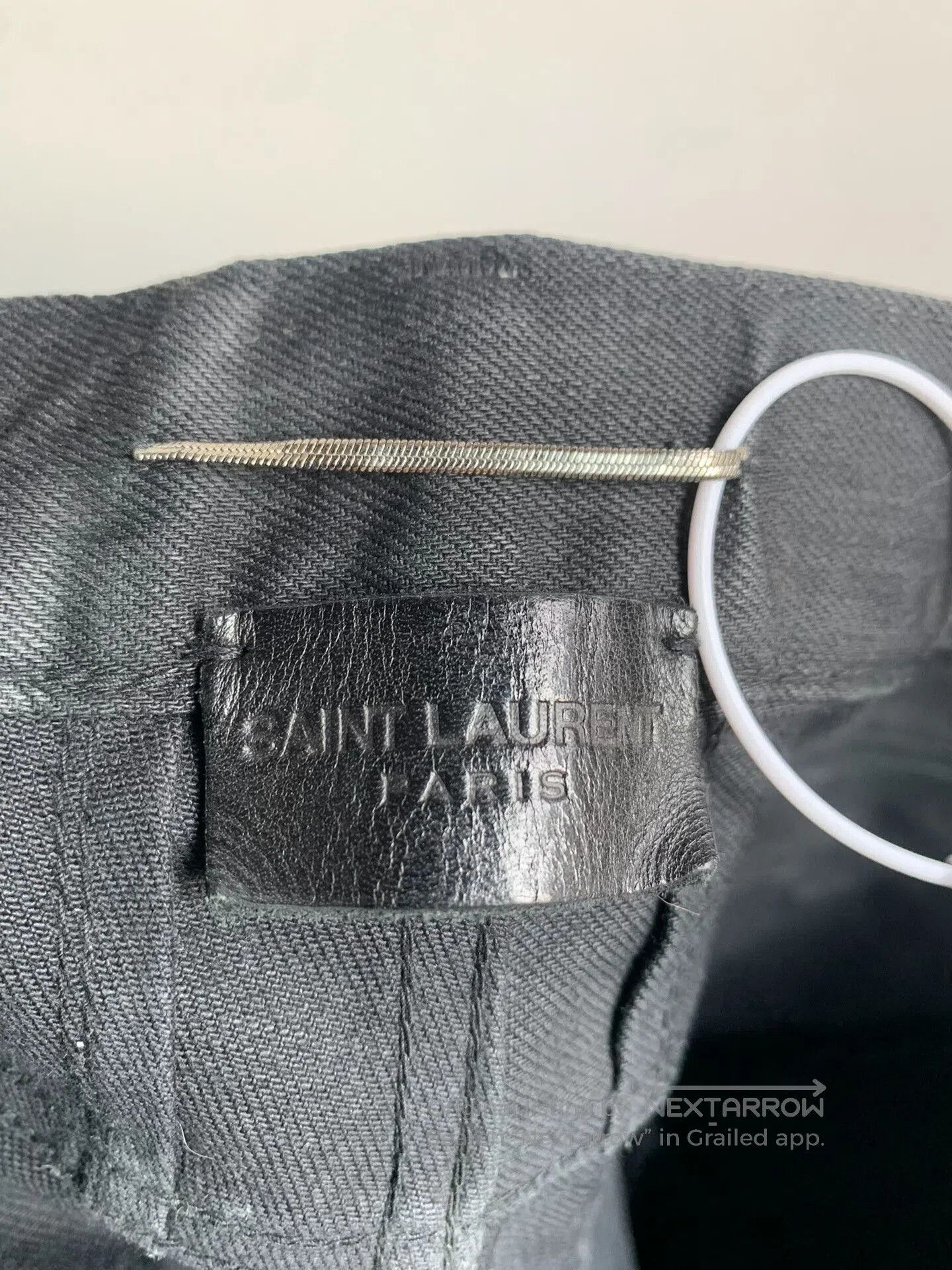 Saint Laurent Paris Saint Laurent Black Distressed Jeans. Size US 32 / EU 48 - 2 Thumbnail