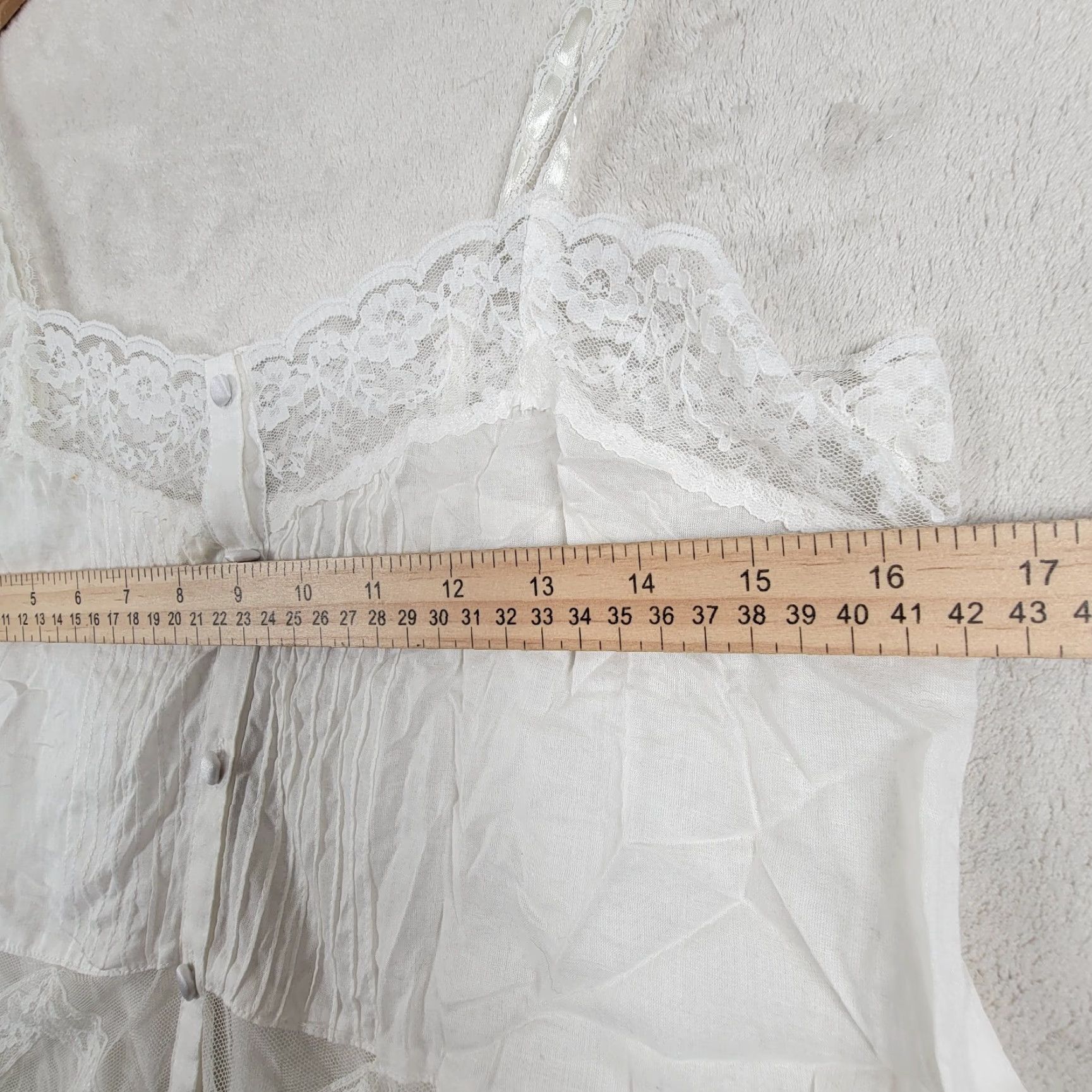 Victoria's Secret VINTAGE Victoria's Secret Teddy Bodysuit Ivory Lace Satin 1990s M Womens Size M / US 6-8 / IT 42-44 - 7 Thumbnail