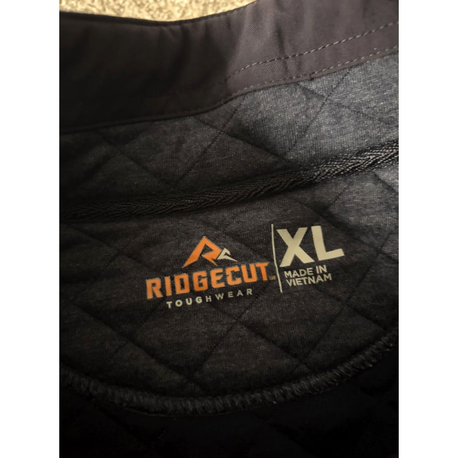 Vintage Ridgecut Toughwear Jacket Mens XL Blue Quilted Snap Puffer Workwear Outdoor Mid-Length Collared Pockets Casual Winter Size US XL / EU 56 / 4 - 5 Thumbnail