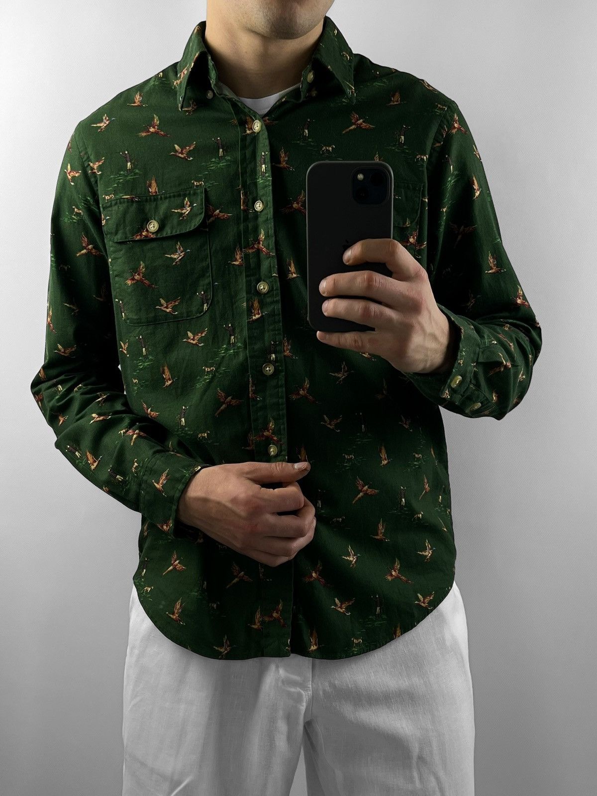 Polo Ralph Lauren Polo ralph lauren monogram bird shirt Size US M / EU 48-50 / 2 - 2 Thumbnail