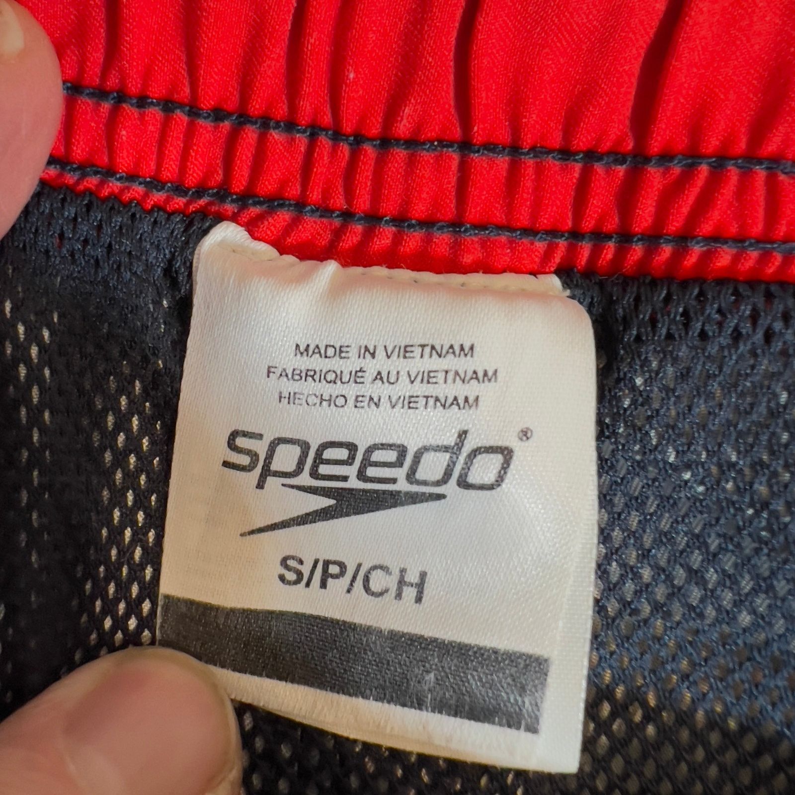 Speedo Speedo Bathing Suit Trunks Men's Small Mesh Lined Pockets Size US 31 - 2 Thumbnail