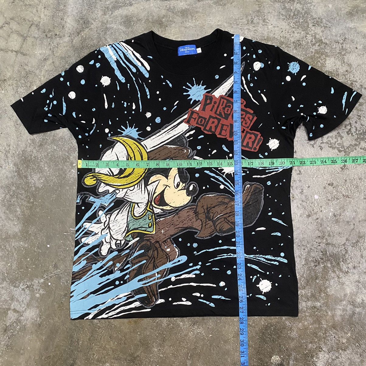 Disney CRAZY MICKEY MOUSE PIRATES SUMMER OVERPRINT CARTOON T SHIRT Size US L / EU 52-54 / 3 - 13 Thumbnail