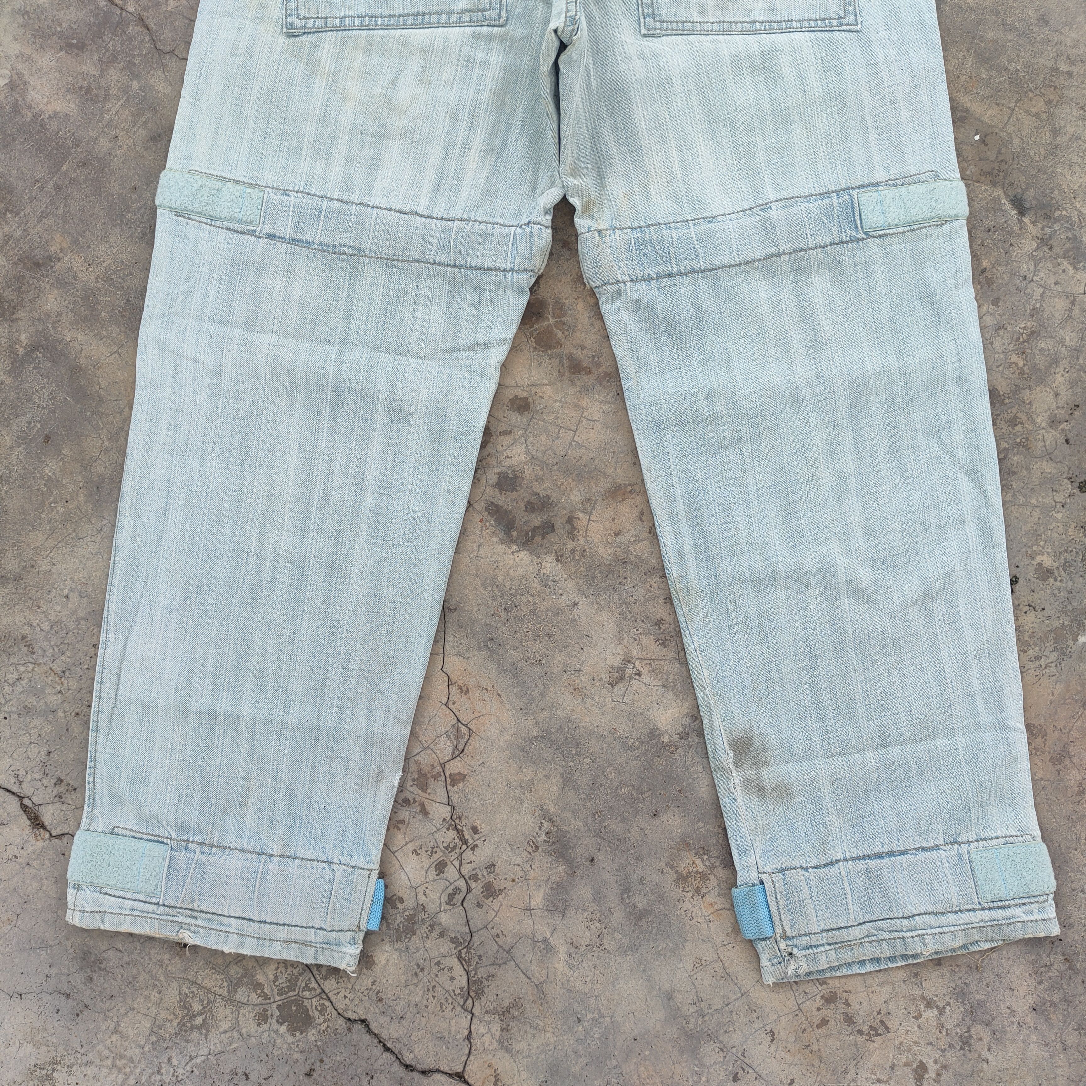 MasterPiece VINTAGE MASTERPIECE BAGGY FADED RIPPED JEANS DENIM PANTS Size US 35 - 11 Thumbnail