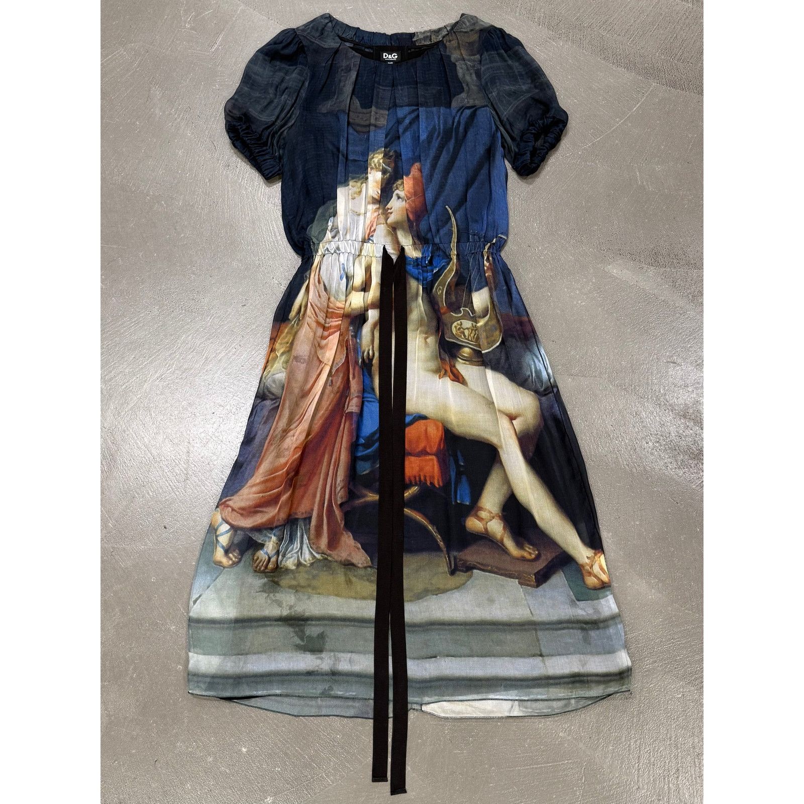 Dolce & Gabbana 2000s Dolce & Gabbana Paris and Helen love painting dress Size M / US 6-8 / IT 42-44 - 1 Thumbnail