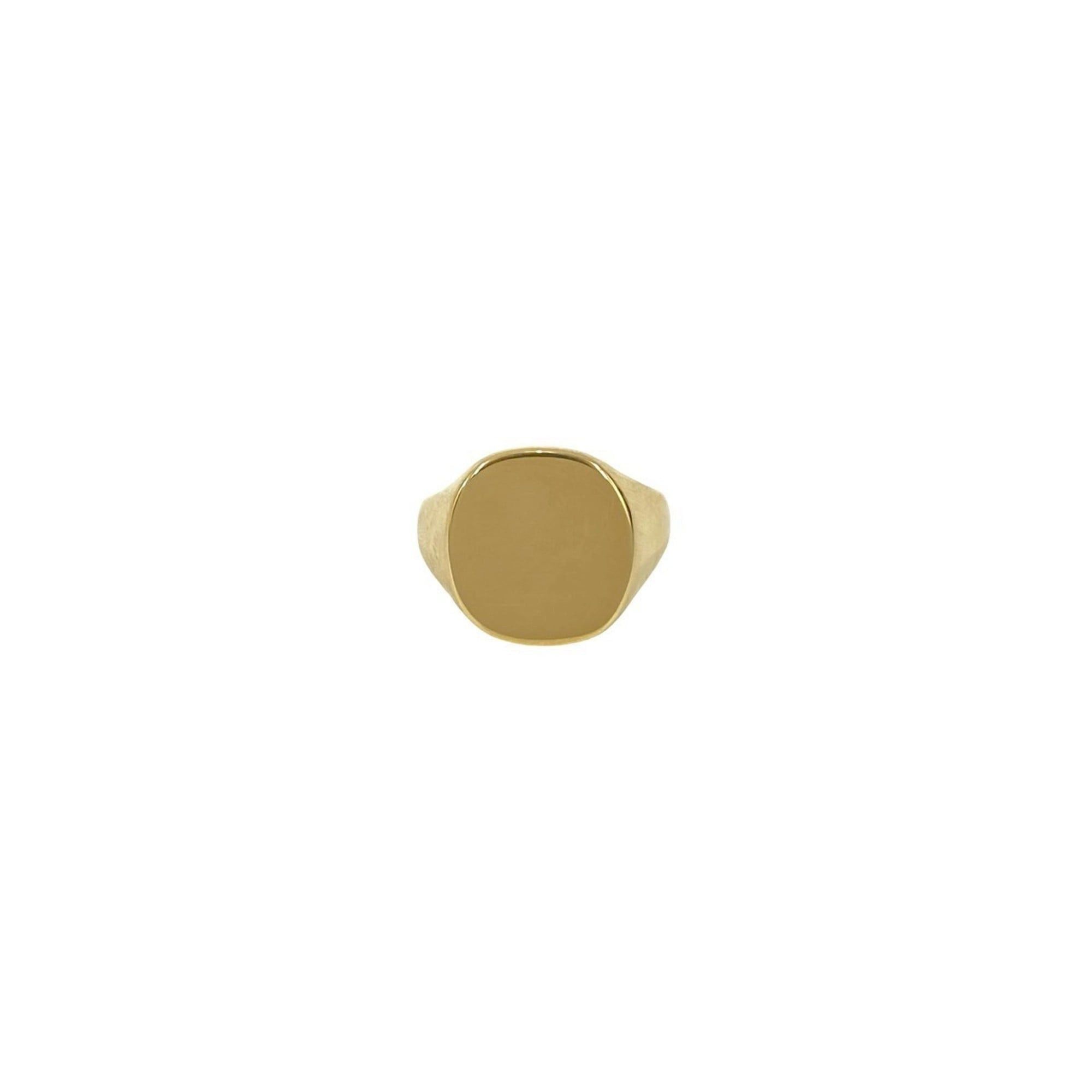 Tiffany & Co. TIFFANY&Co. Tiffany Signet Ring 750 18K 27.4g Yellow Gold Size 27 69764 Size ONE SIZE - 1 Thumbnail