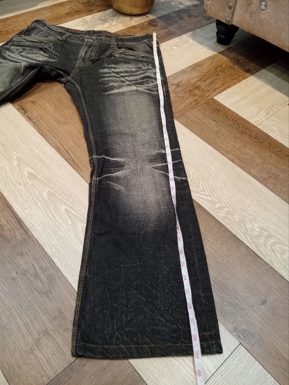 Nicole Club NICOLE CLUB JAPAN DISTRESSED FLARED DENIM PANTS Size US 34 / EU 50 - 15 Thumbnail