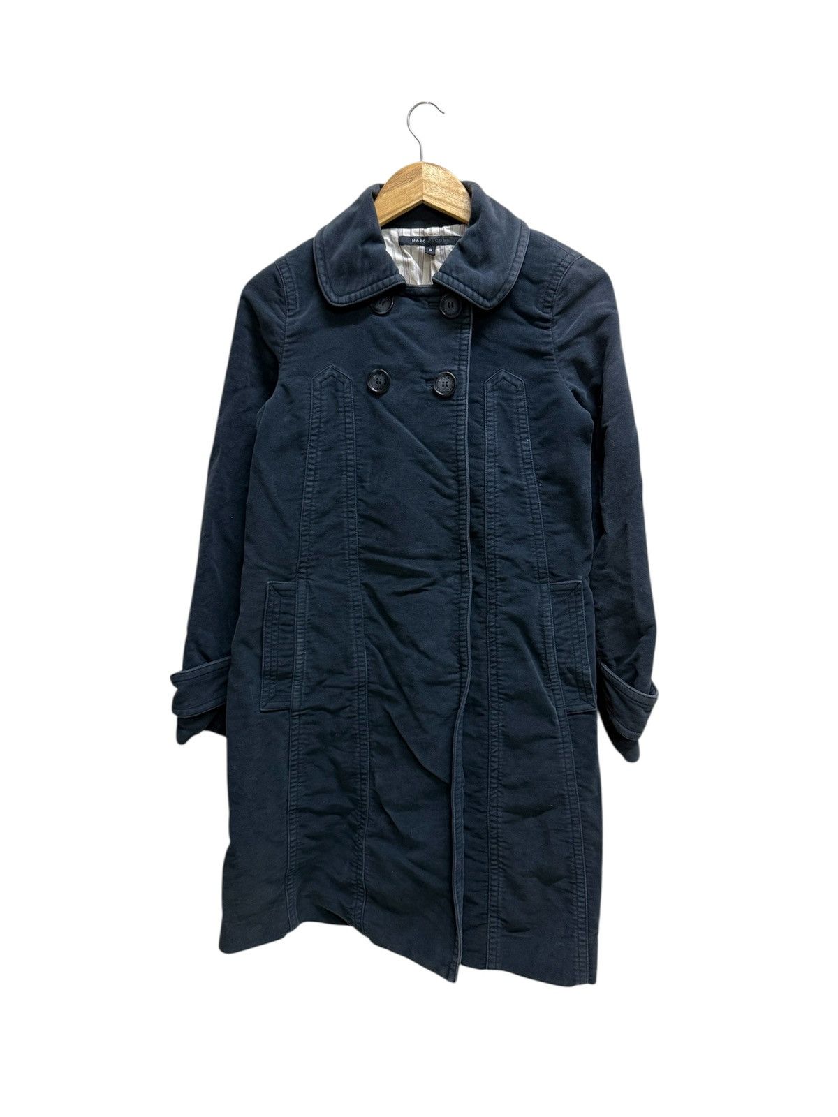 Marc Jacobs Vintage Marc Jacobs Double Breasted Long Coat Jacket Size S / US 4 / IT 40 - 1 Thumbnail