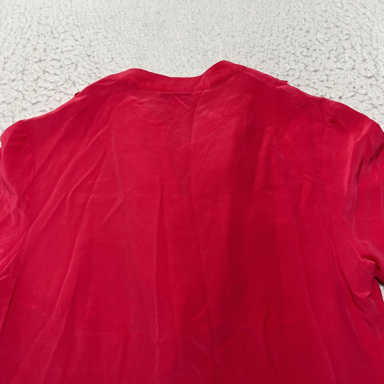 Pendleton Pendleton Silk Short Sleeve Hot Pink Ruffle Button Up Top Size XL / US 12-14 / IT 48-50 - 12 Thumbnail