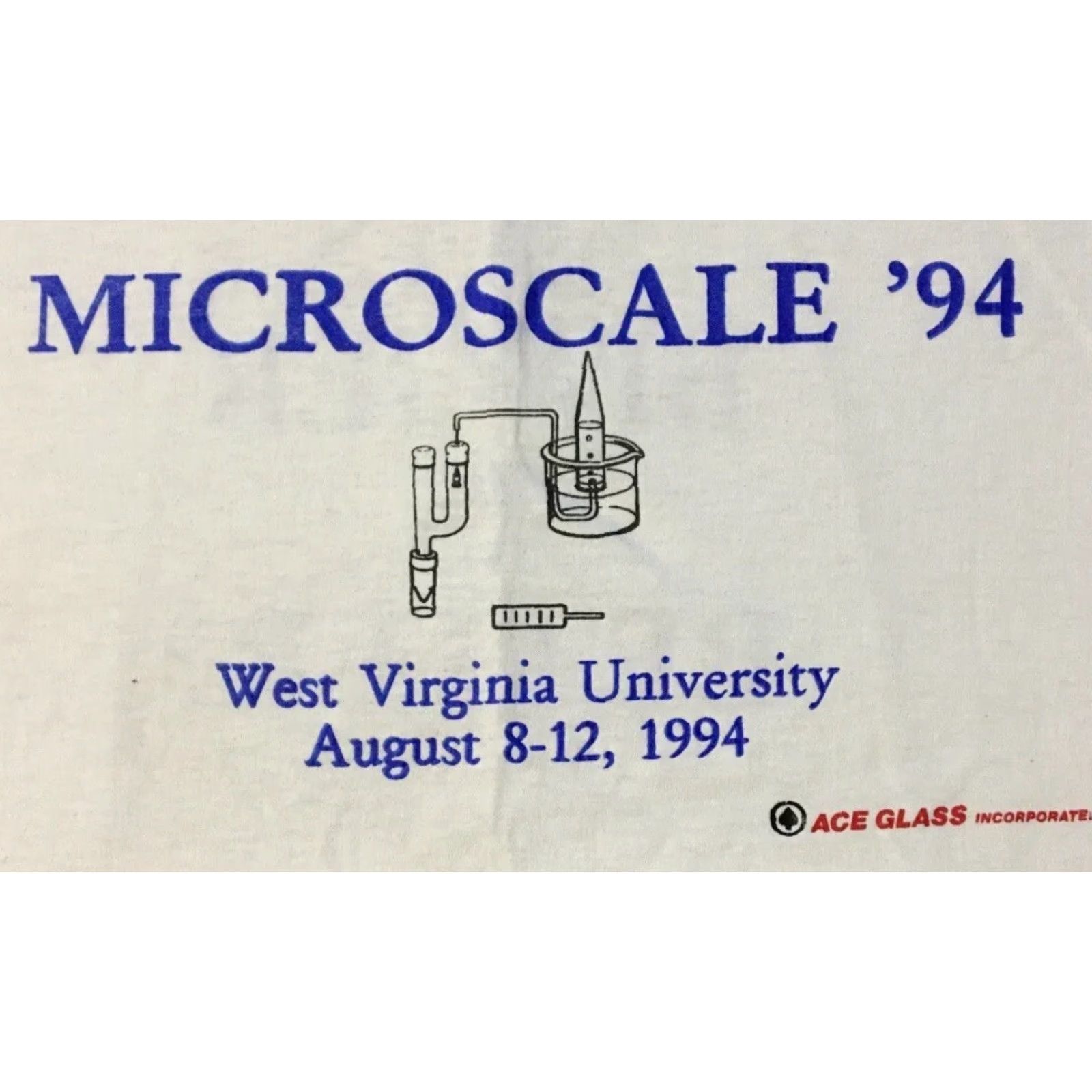 Vintage VINTAGE 90s West Virginia University Microscale Chemistry Who Says Bigger Is Better? Faded Shirt L White Men Short Sleeve Crew Neck Graphic Tee Size US L / EU 52-54 / 3 - 4 Thumbnail