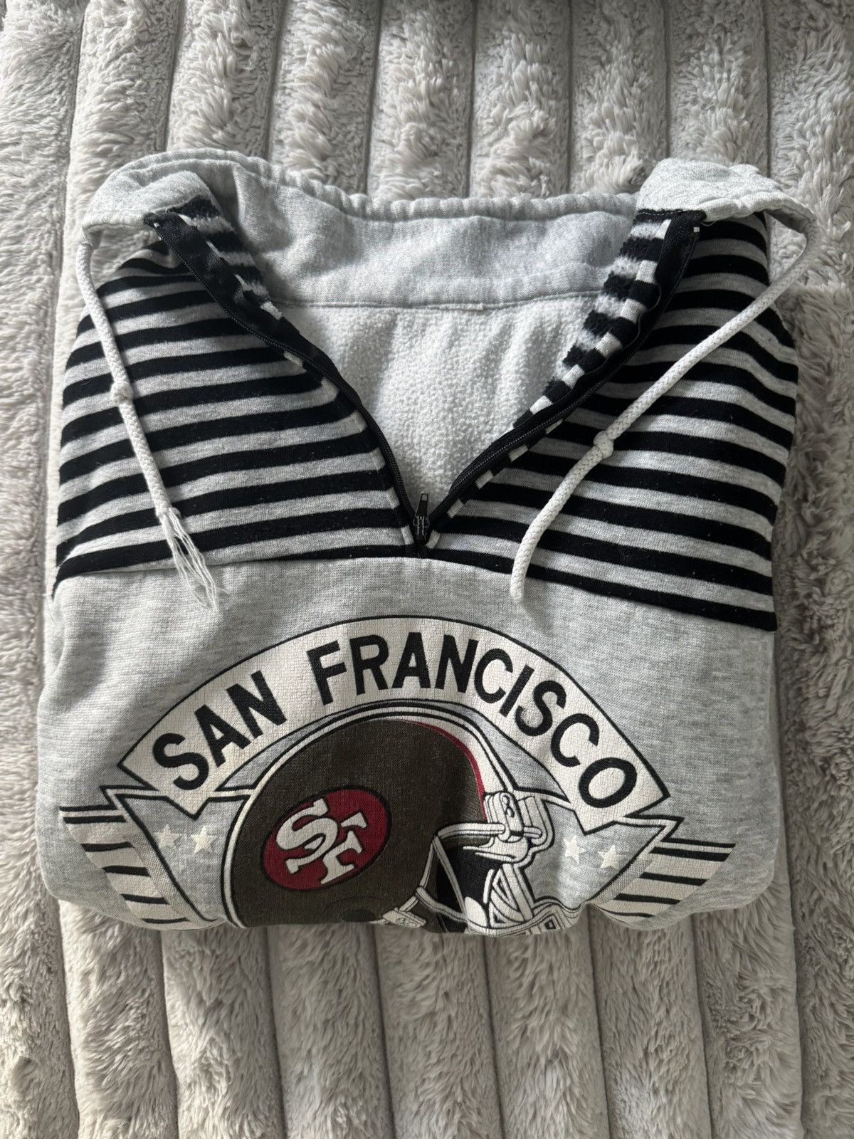 NFL vintage 90s 49ers san francisco zip sweater super bowl Size US XL / EU 56 / 4 - 5 Thumbnail