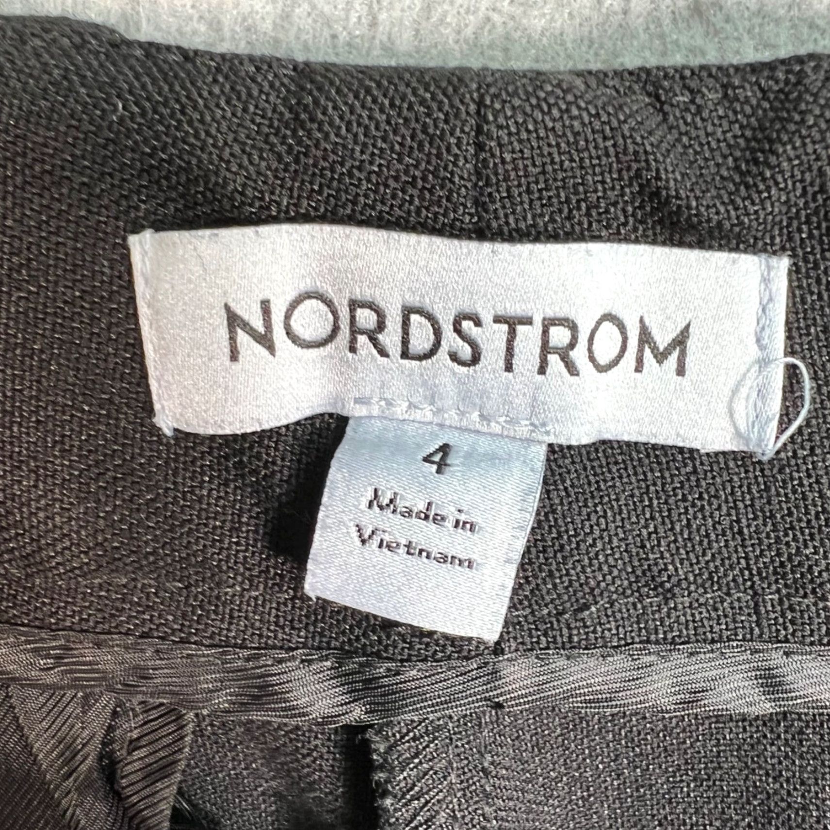 Nordstrom Nordstrom Womens Size 4 Wide Leg Black Dress Pants Polyester Blend Size 27" / US 4 / IT 40 - 3 Thumbnail