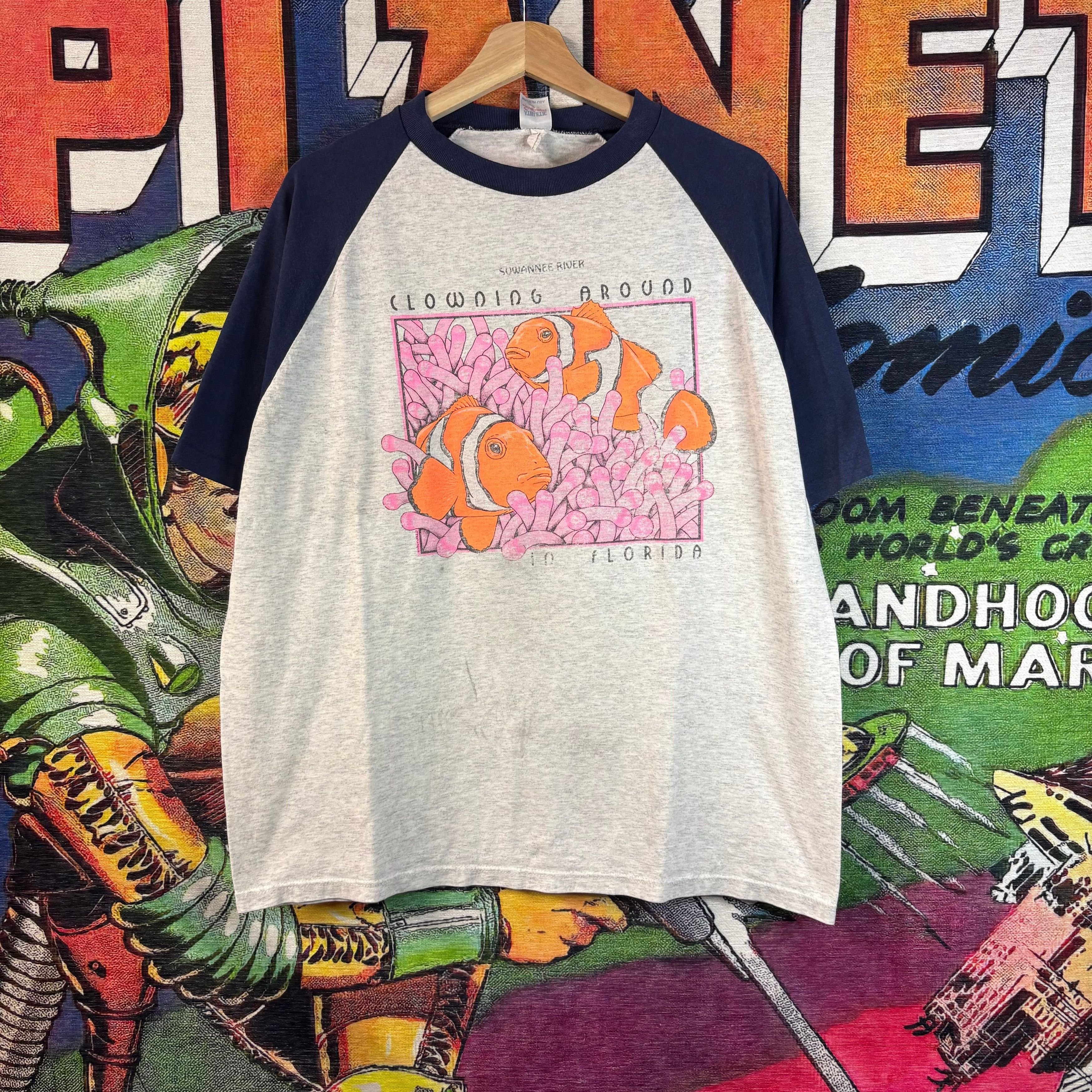 Vintage Vintage 90s ClownFish Flordia Tee Size Large Size US L / EU 52-54 / 3 - 1 Thumbnail