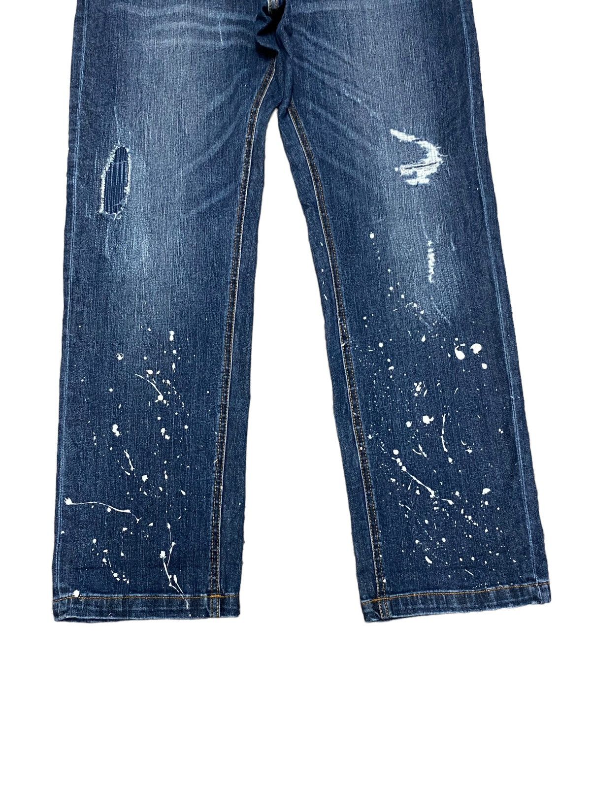 Japanese Brand Nesta painted distressed jeans Size US 32 / EU 48 - 4 Thumbnail