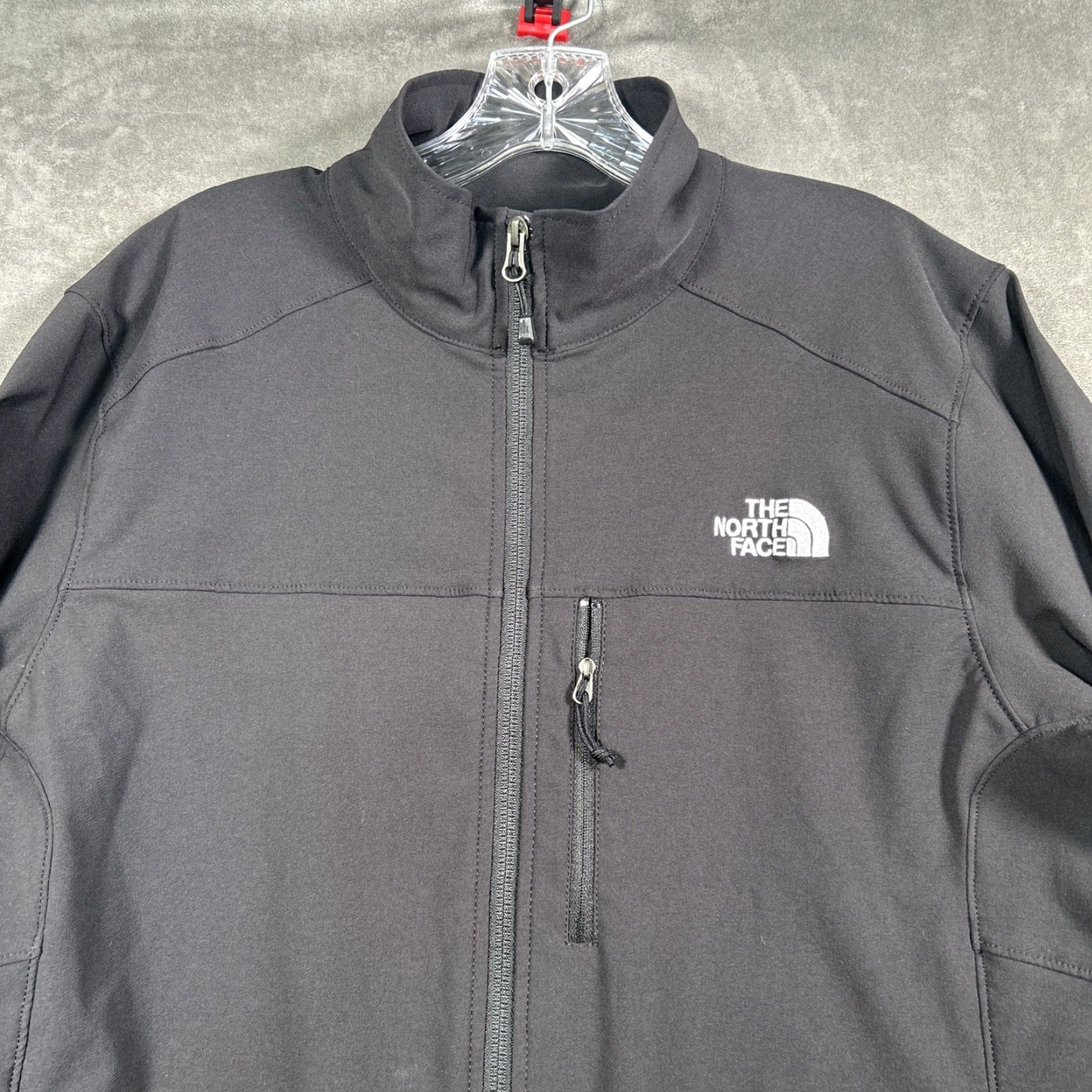 The North Face The North Face Jacket Mens Med Reg Black Softshell Full Zip Fleece Lined Outdoor Size US M / EU 48-50 / 2 - 2 Thumbnail