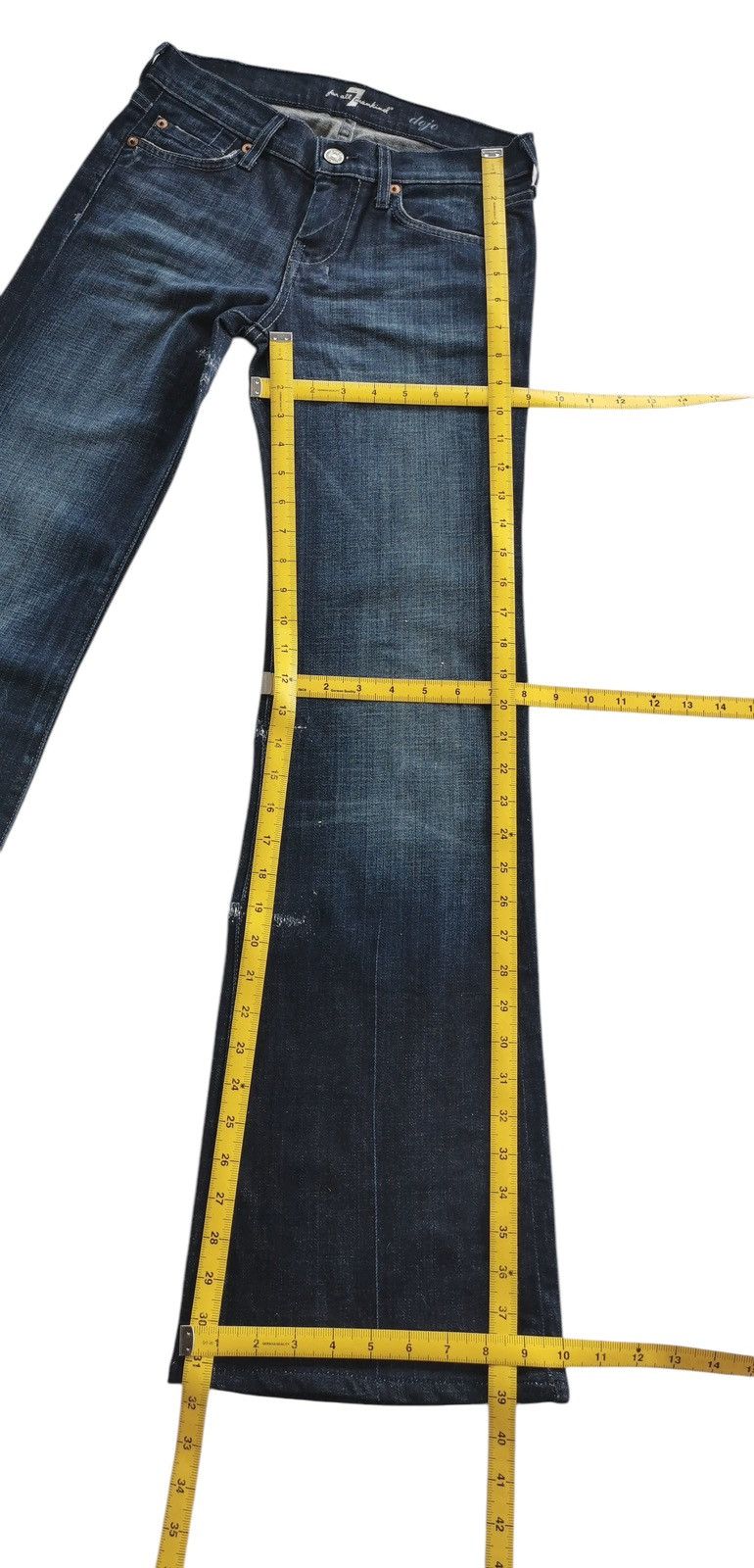 7 For All Mankind Avantgarde 7 for all mankind flared dojo jeans Size 26" / US 2 / IT 38 - 14 Thumbnail