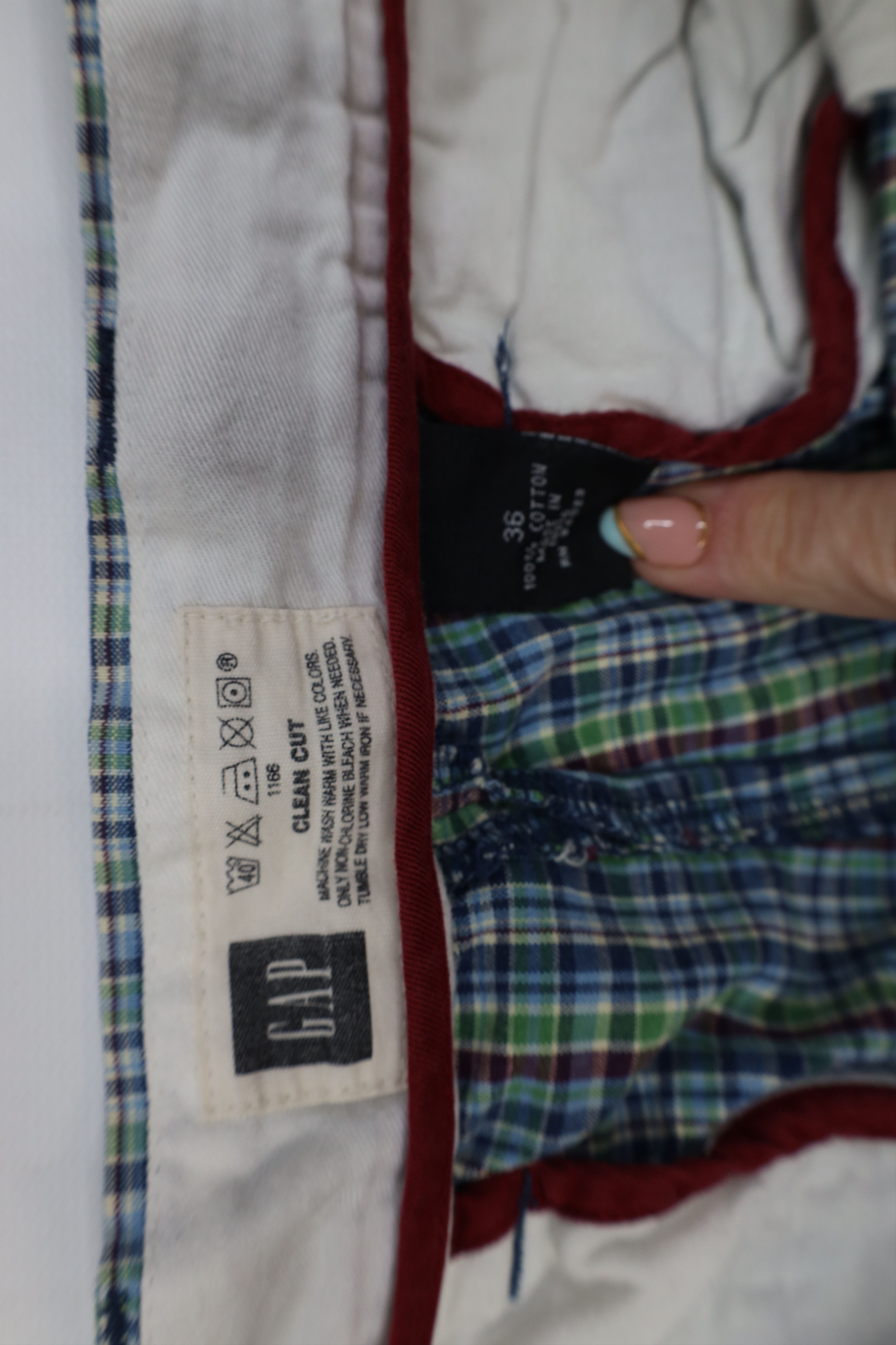 Gap Vintage Y2K 2001 Gap Madras Plaid Chino Shorts Cotton Size US 36 / EU 52 - 6 Thumbnail