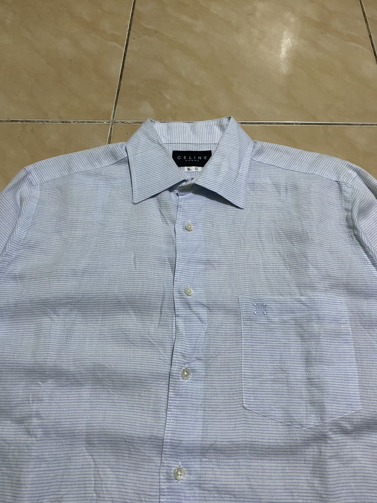 Celine × Hedi Slimane Vintage Celine shirt stripe Size US S / EU 44-46 / 1 - 2 Thumbnail