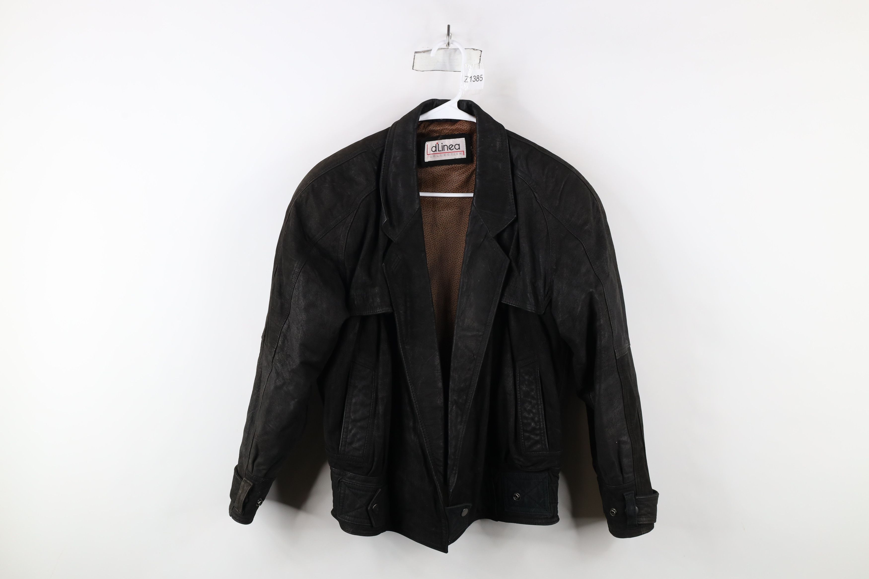 Vintage Vintage 90s Streetwear One Button Suede Leather Jacket Size S / US 4 / IT 40 - 1 Thumbnail