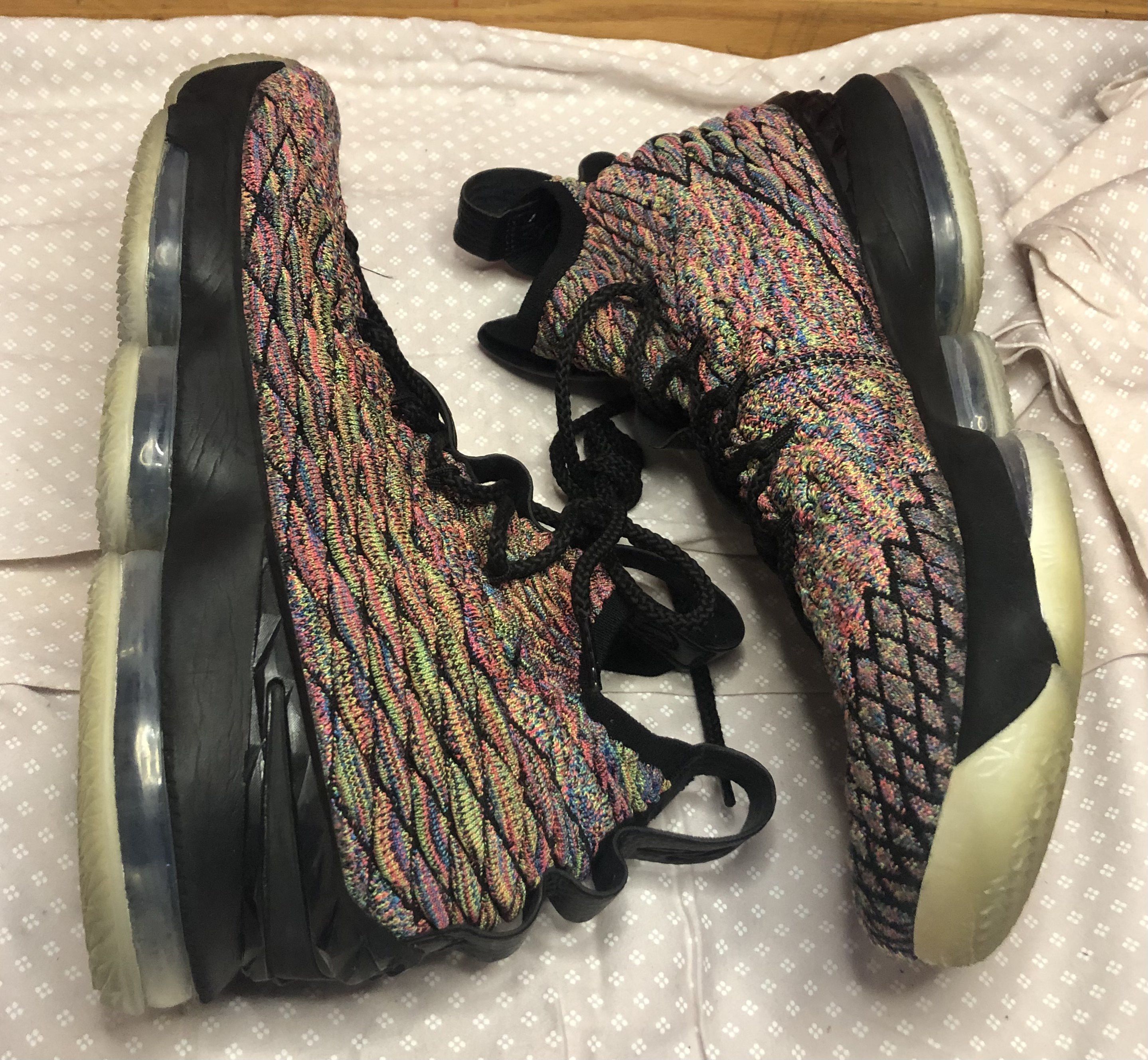 Nike LeBron 15 Fruity Pebble Black – Size 11.5 Size US 11.5 / EU 44-45 - 5 Thumbnail