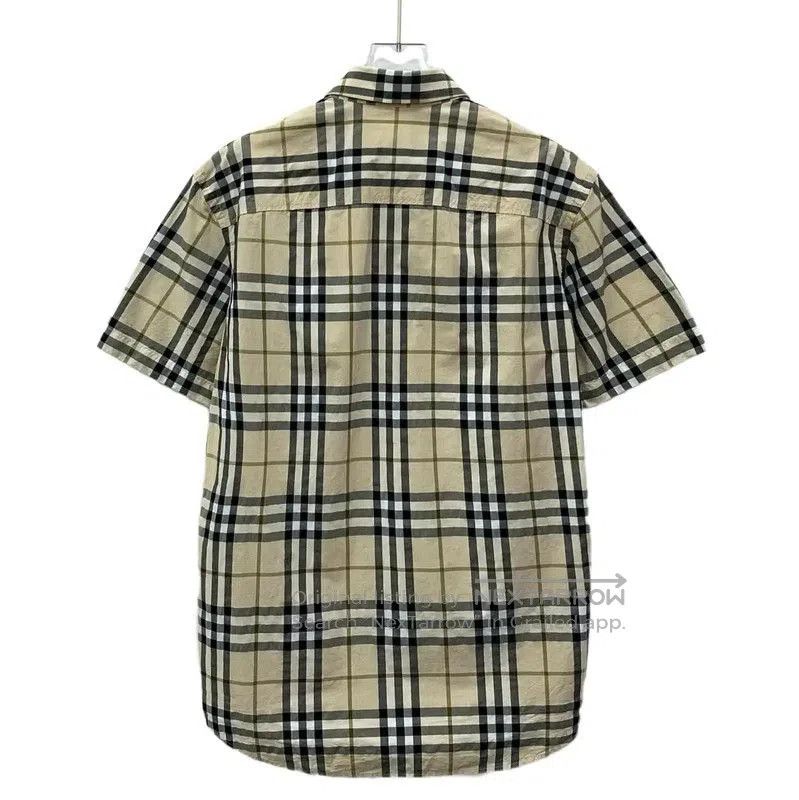 Burberry Burberry Khaki Cotton Women's Short Sleeve Shirt. Size M / US 6-8 / IT 42-44 - 1 Thumbnail