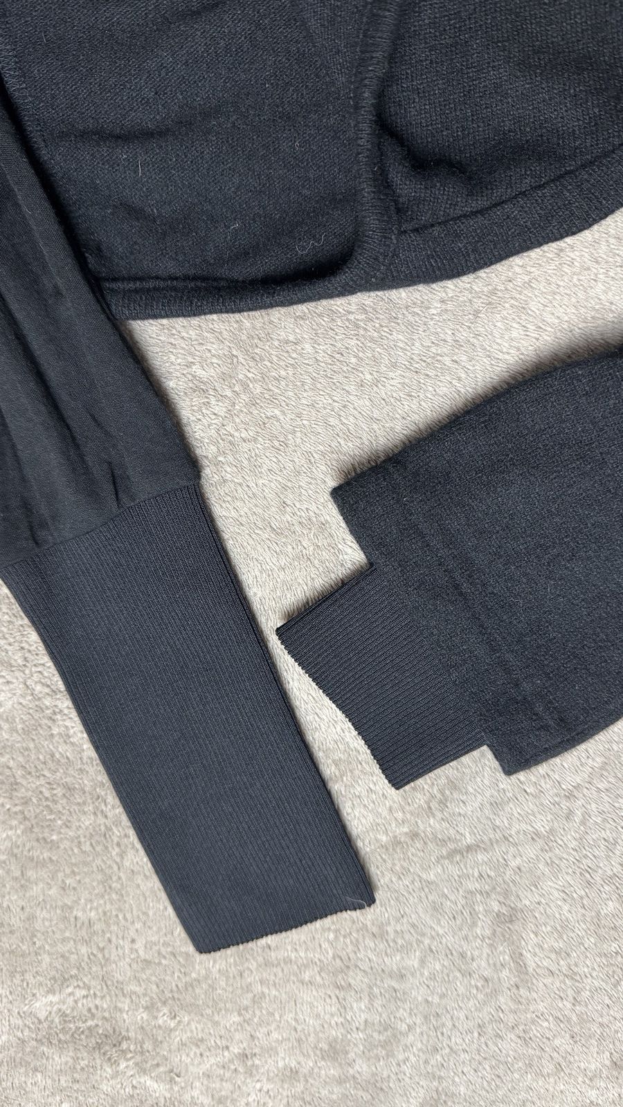 Yohji Yamamoto Y’s Asymmetric Long Sleeve Wool Cashmere Dress mcqueen loewe Size M / US 6-8 / IT 42-44 - 6 Thumbnail