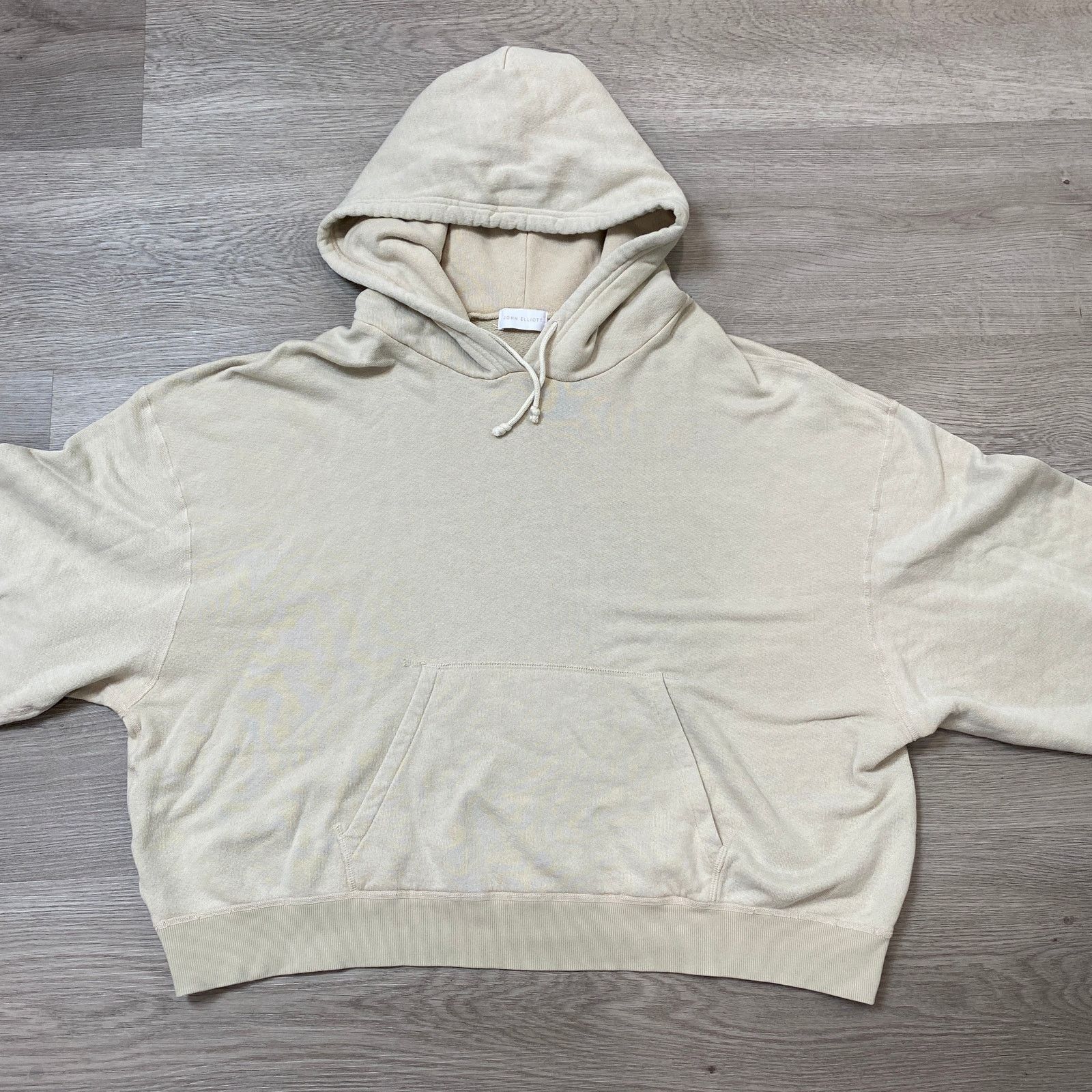 John Elliott John Elliot Replica Vintage Pullover Hoodie Cream Men's XL Size US XL / EU 56 / 4 - 3 Thumbnail