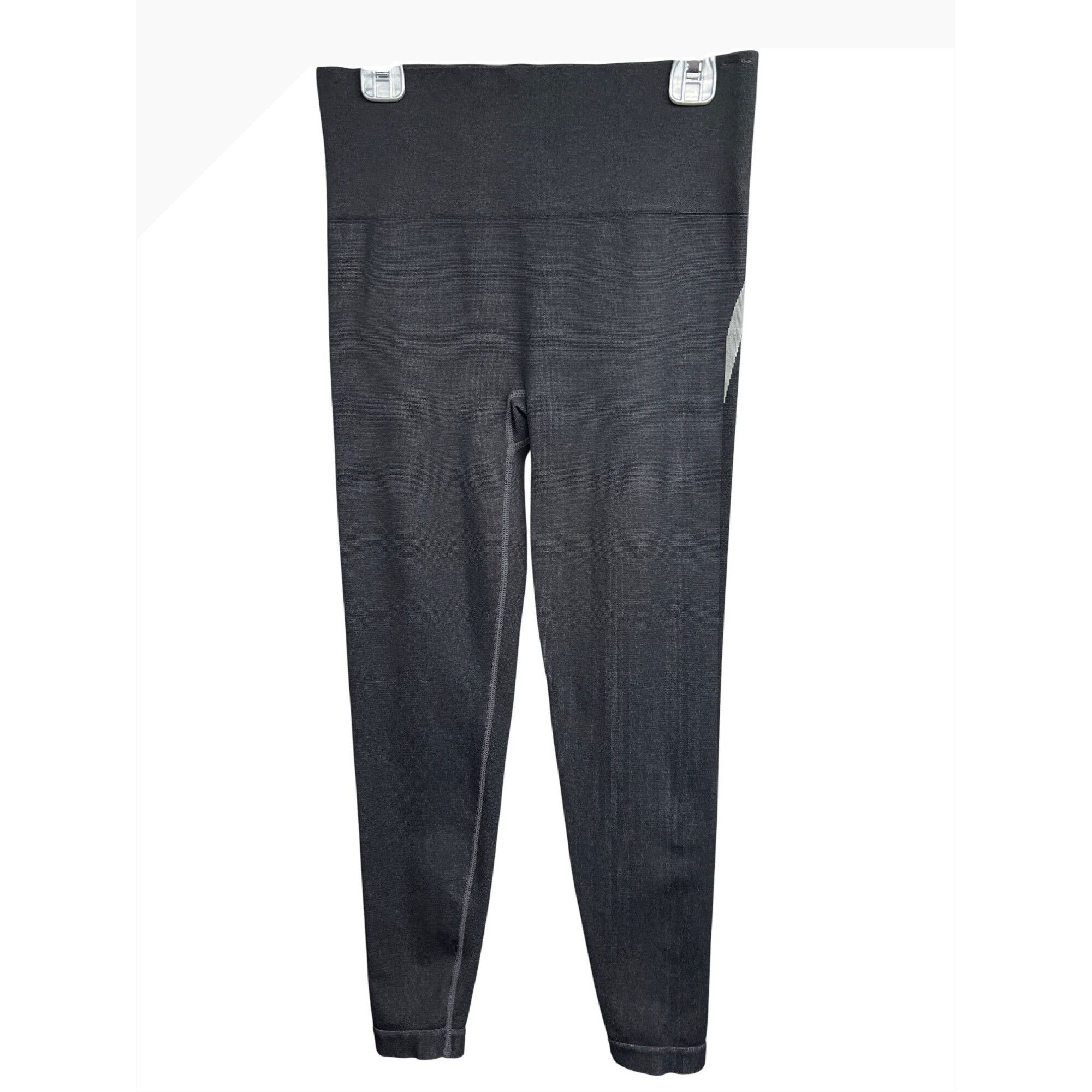 Spanx SPANX Black Gray Haze Look at Me Now Seamless Track Stripe L Size 24" / US 00 / IT 34 - 3 Thumbnail