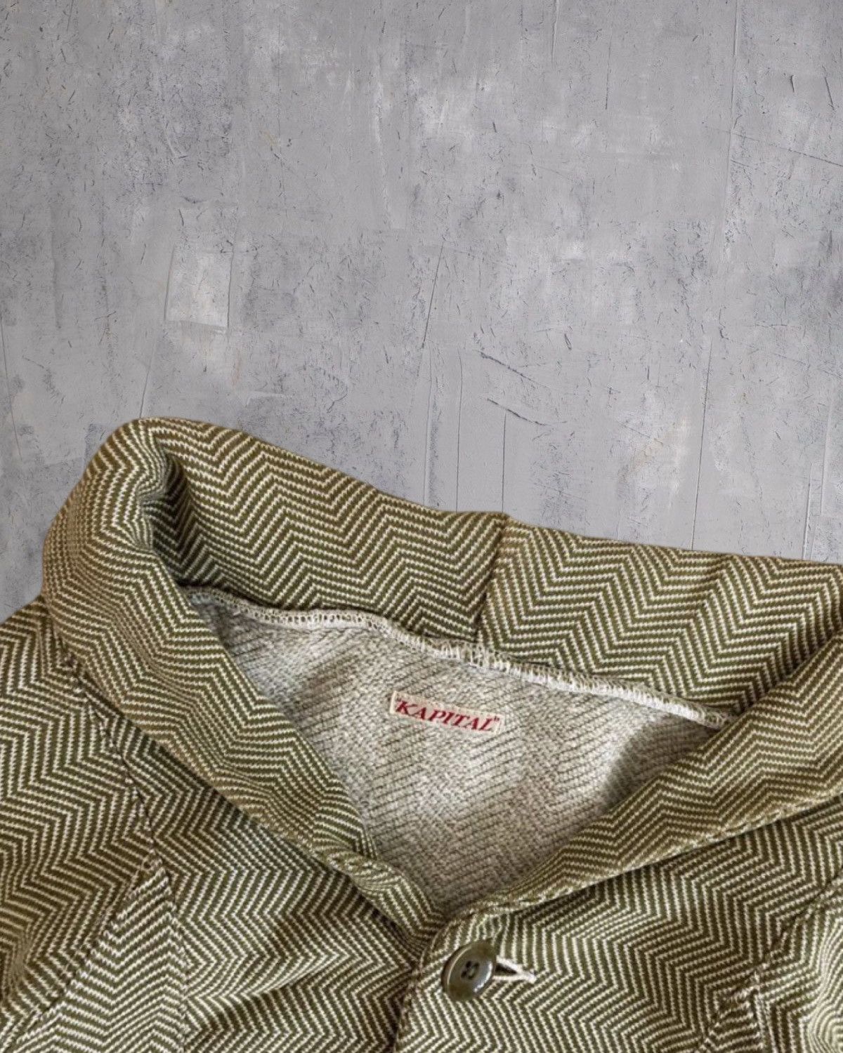 Japanese Brand × Kapital Kapital leather patch sweater Size US S / EU 44-46 / 1 - 6 Thumbnail
